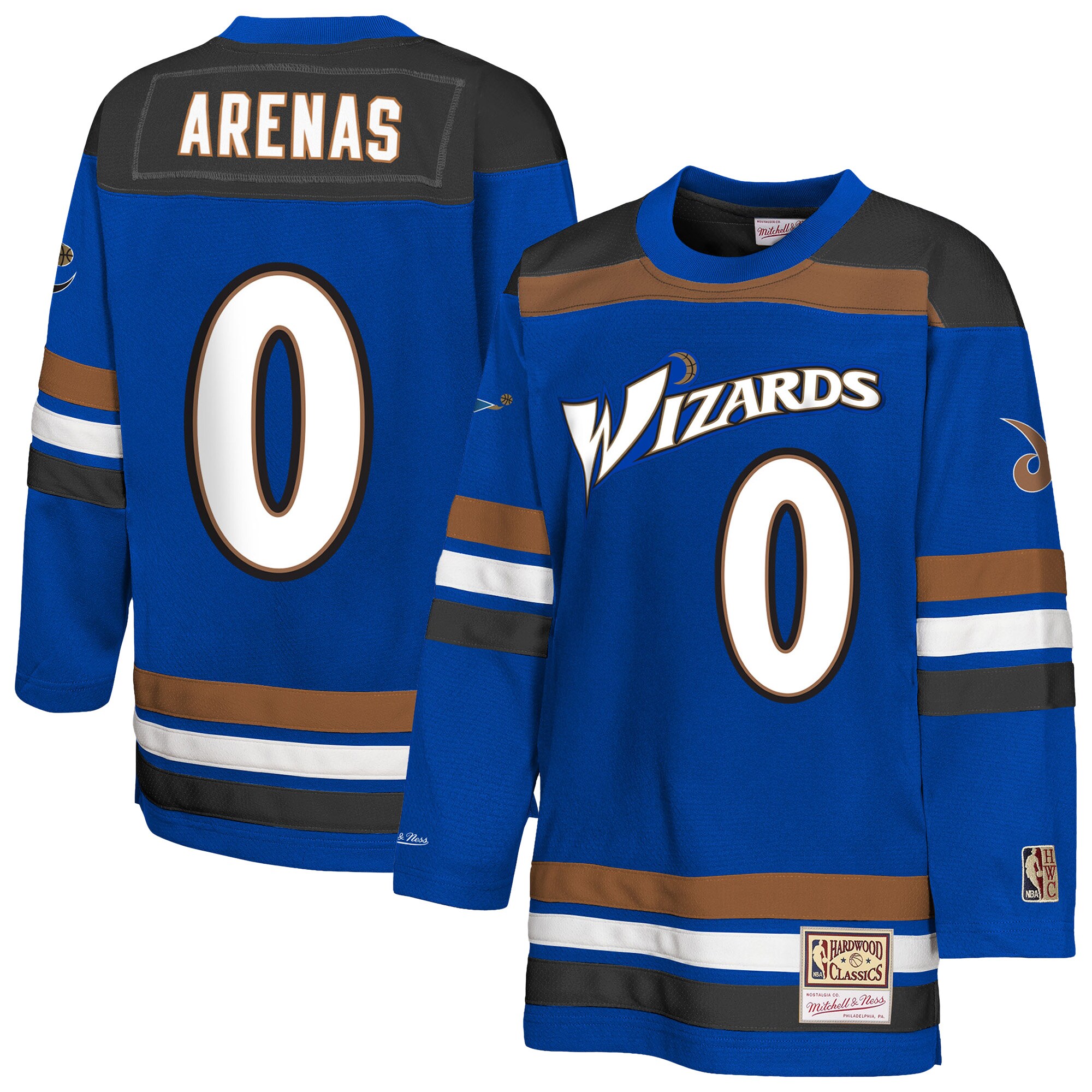 Gilbert Arenas Washington Wizards Youth Maxxed Out 2.0 Fashion Hockey Jersey - Blue