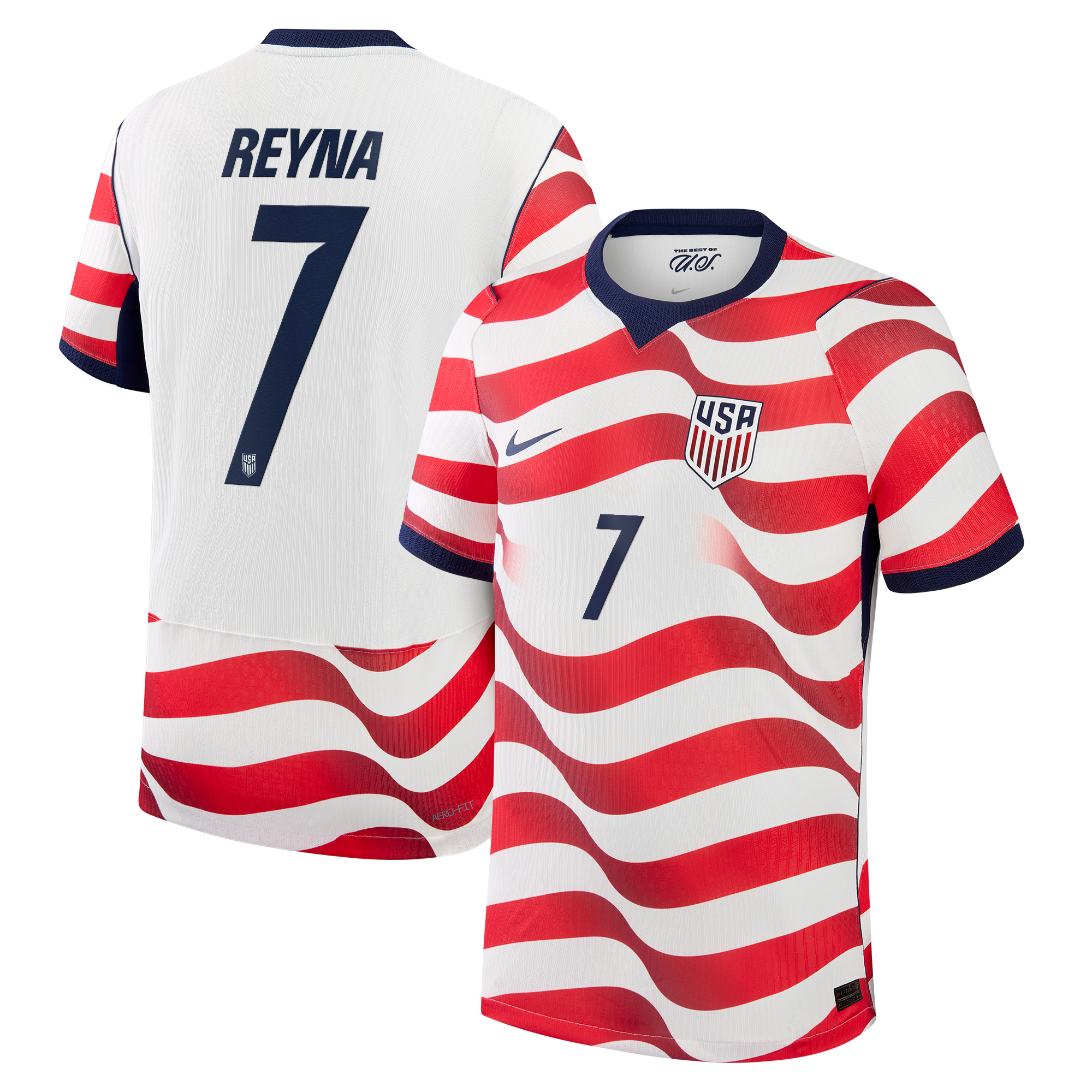 Giovanni Reyna USMNT 2026 Home Match Jersey - White