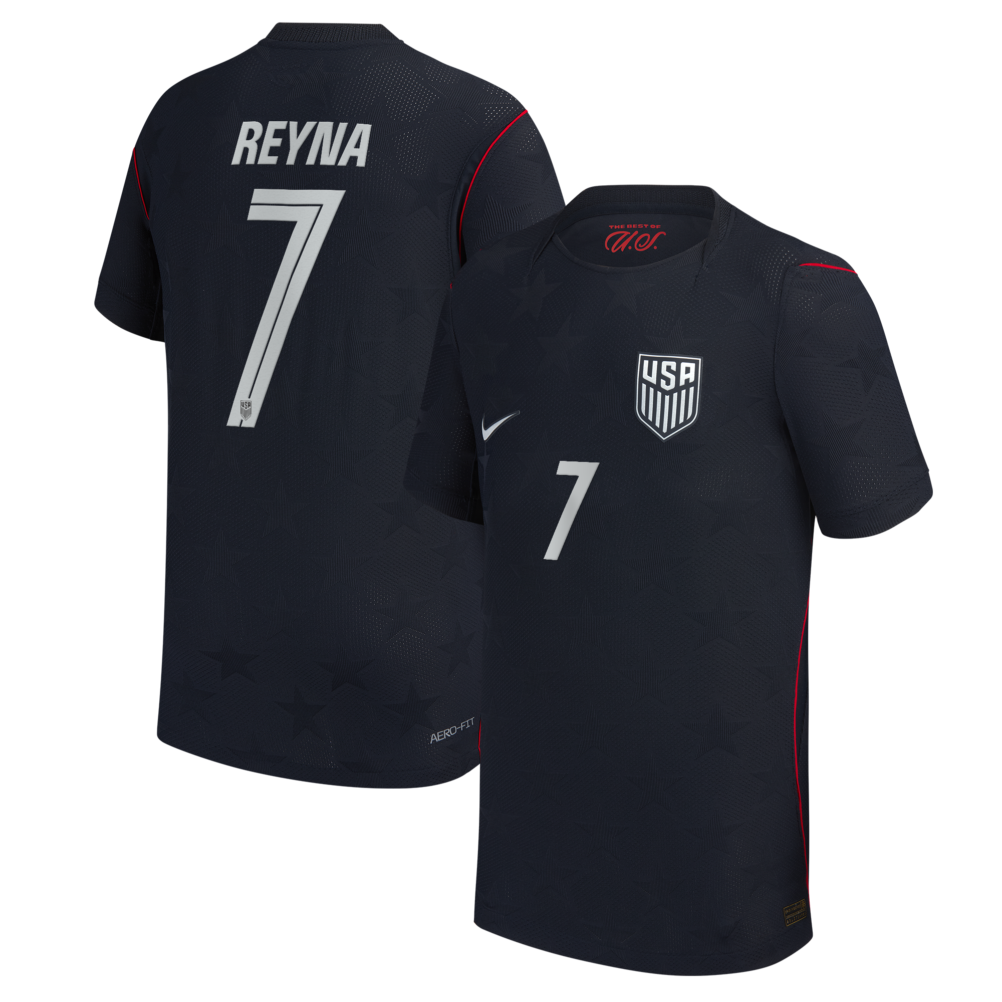 Giovanni Reyna USMNT Youth 2026 Away Match Jersey - Blue