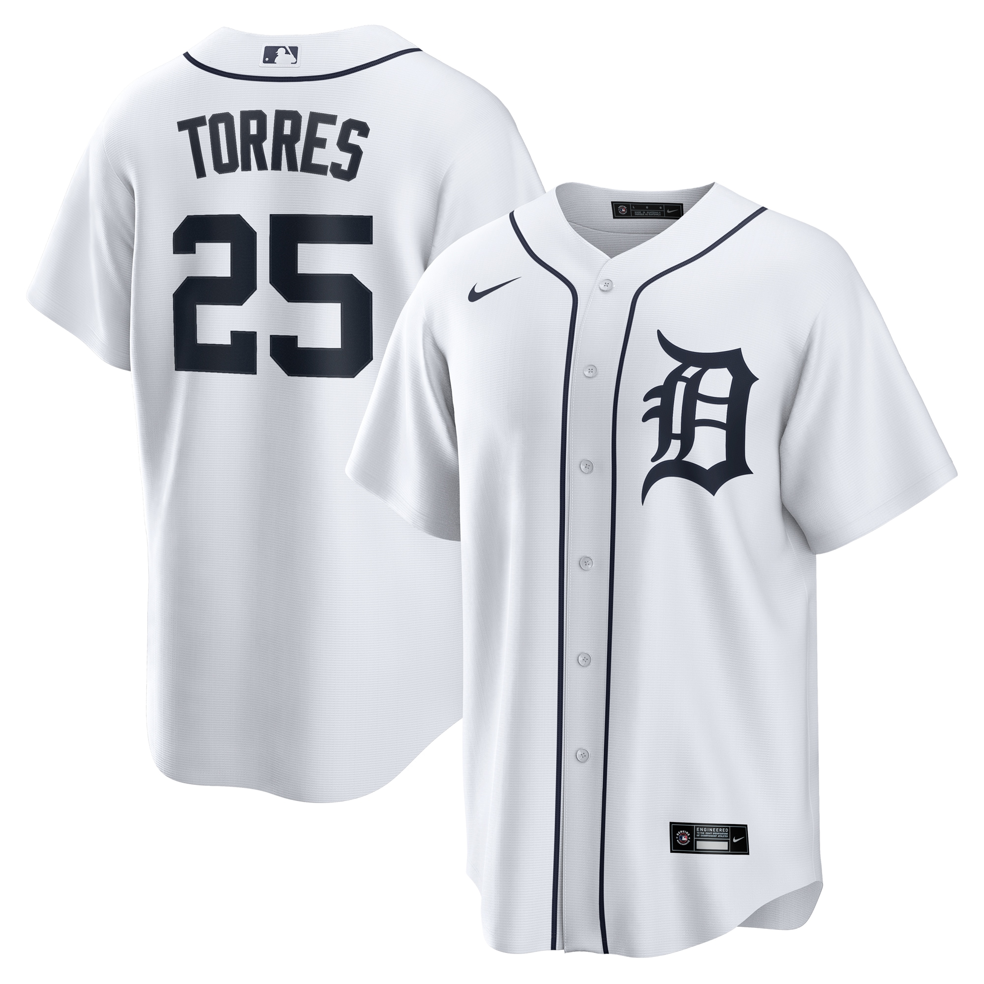 Gleyber Torres Detroit Tigers Home Jersey - White