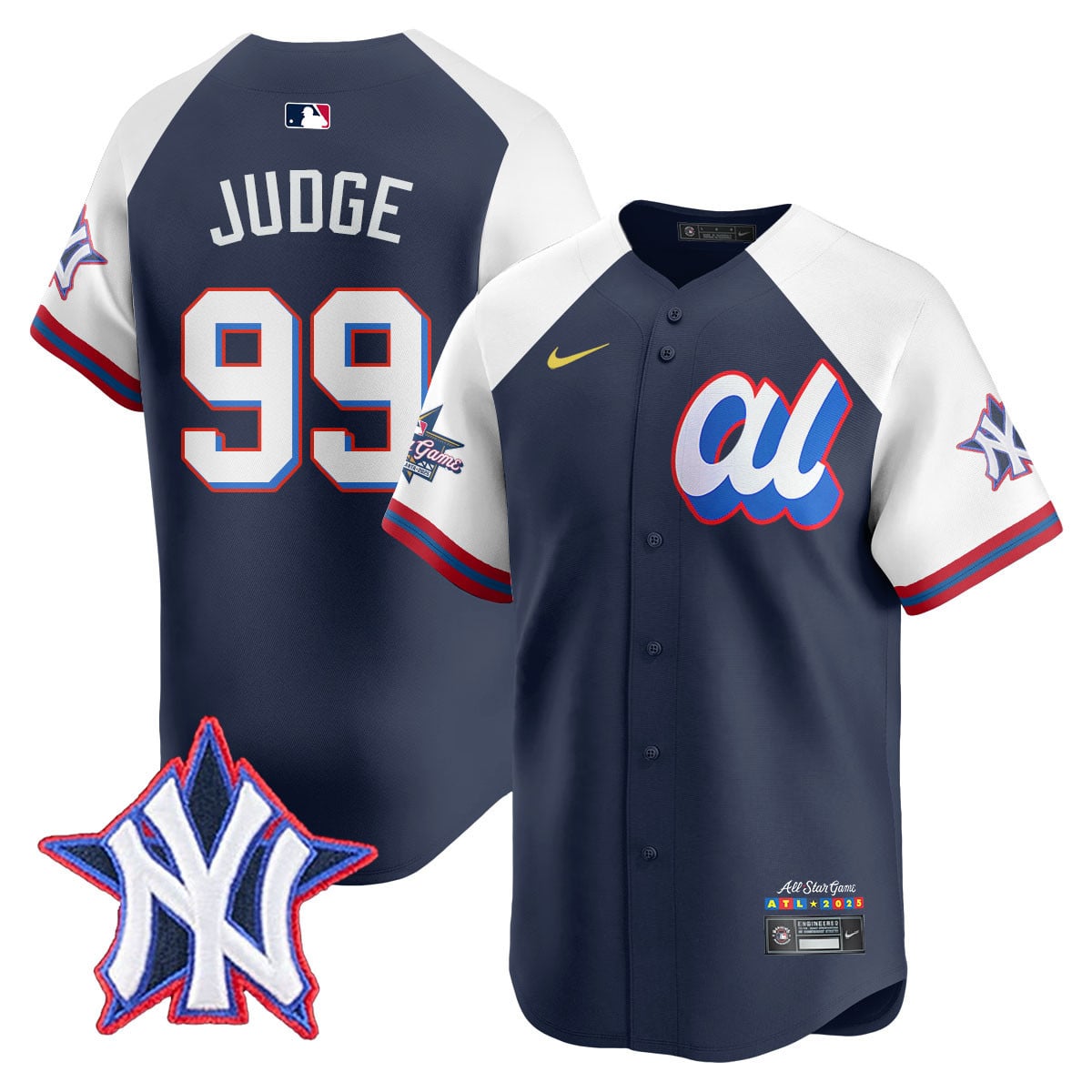 Alternative view of Goldschmidt All-Star Jersey - Nike - Navy & White