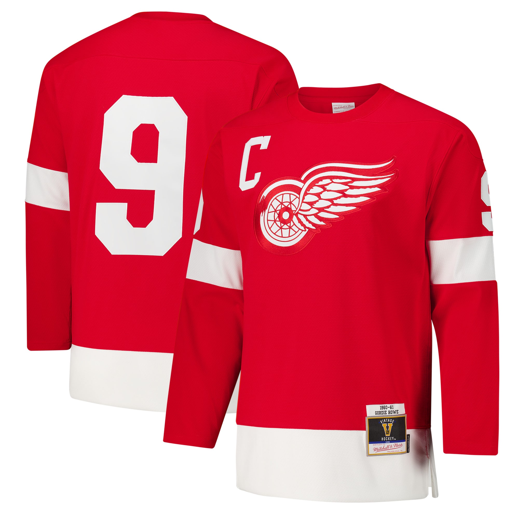 Gordie Howe Detroit Red Wings 1960-61 Power Play Jersey - Red