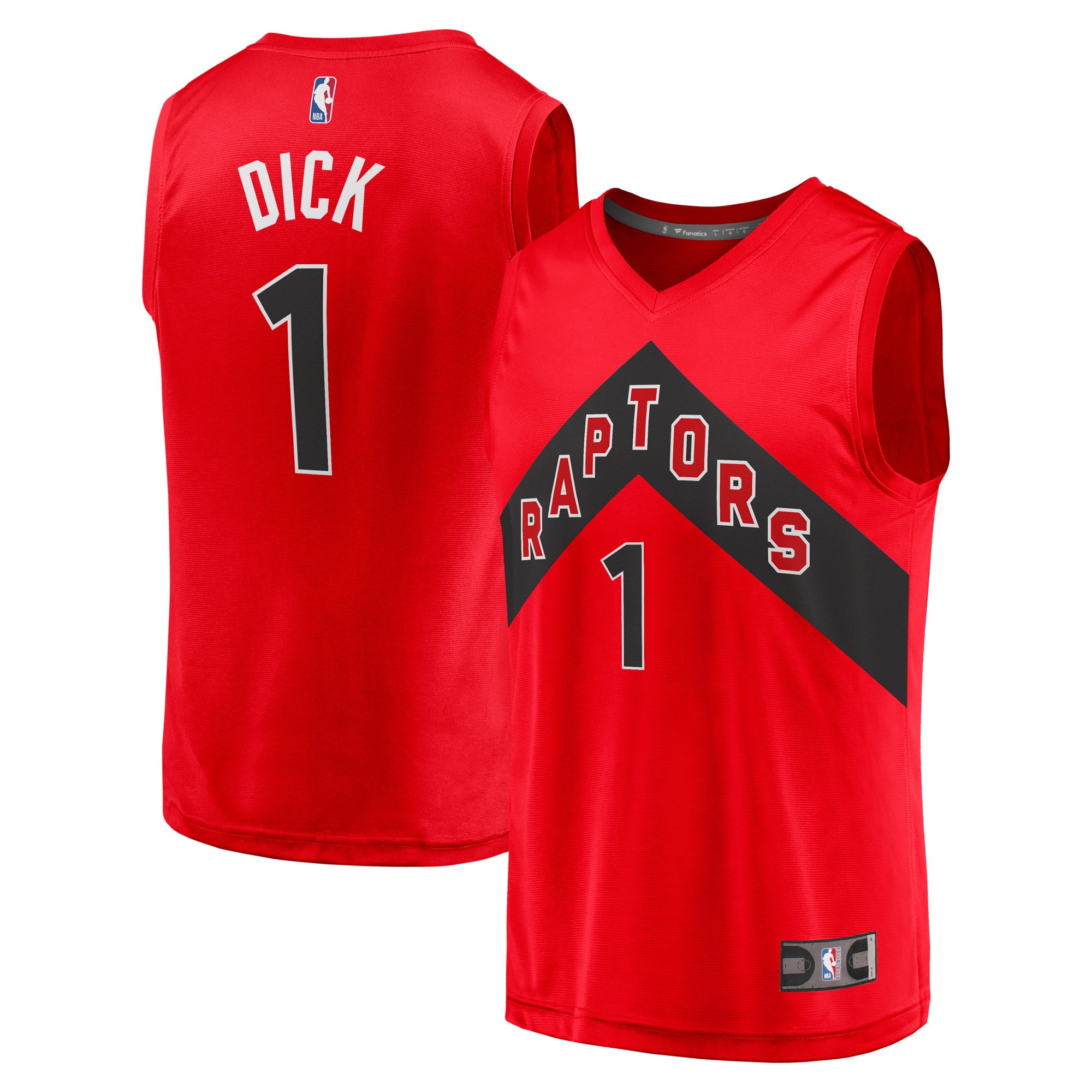Gradey Dick Toronto Raptors Fanatics Fast Break Player Jersey - Icon Edition - Red
