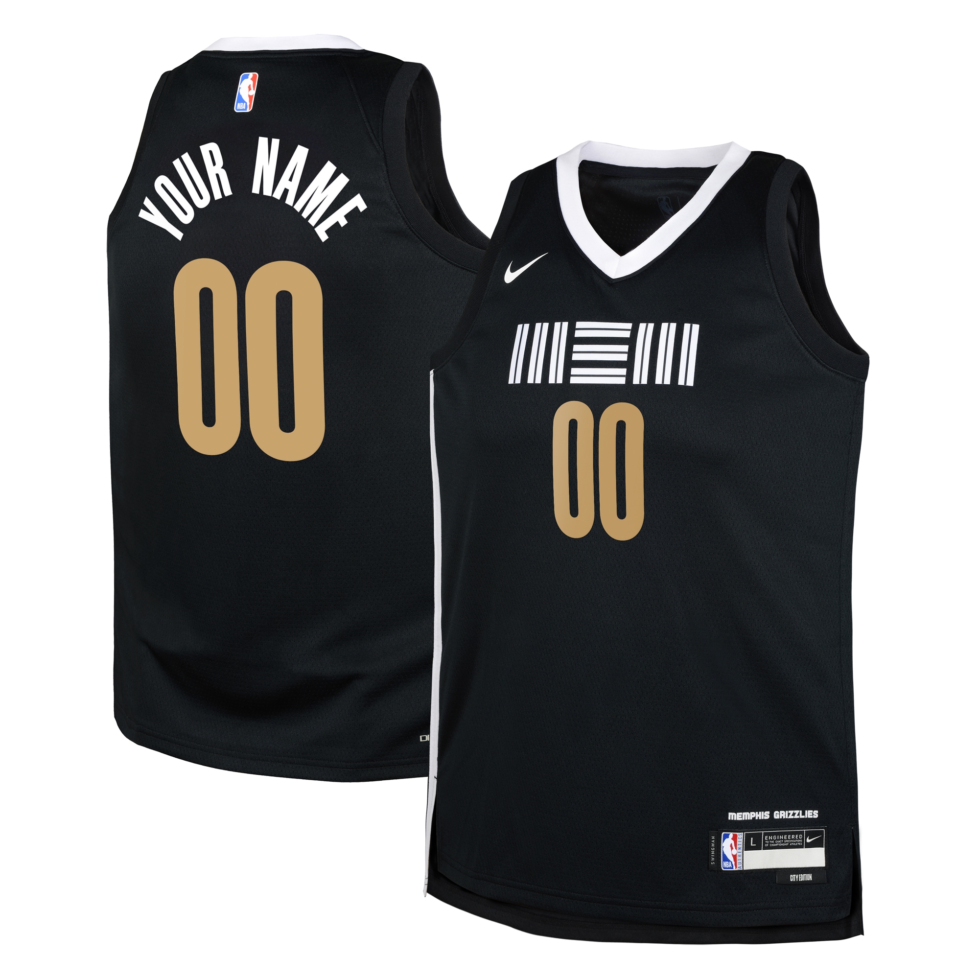 Grizzlies Black City Edition Jersey - Nike Grizzlies Black City