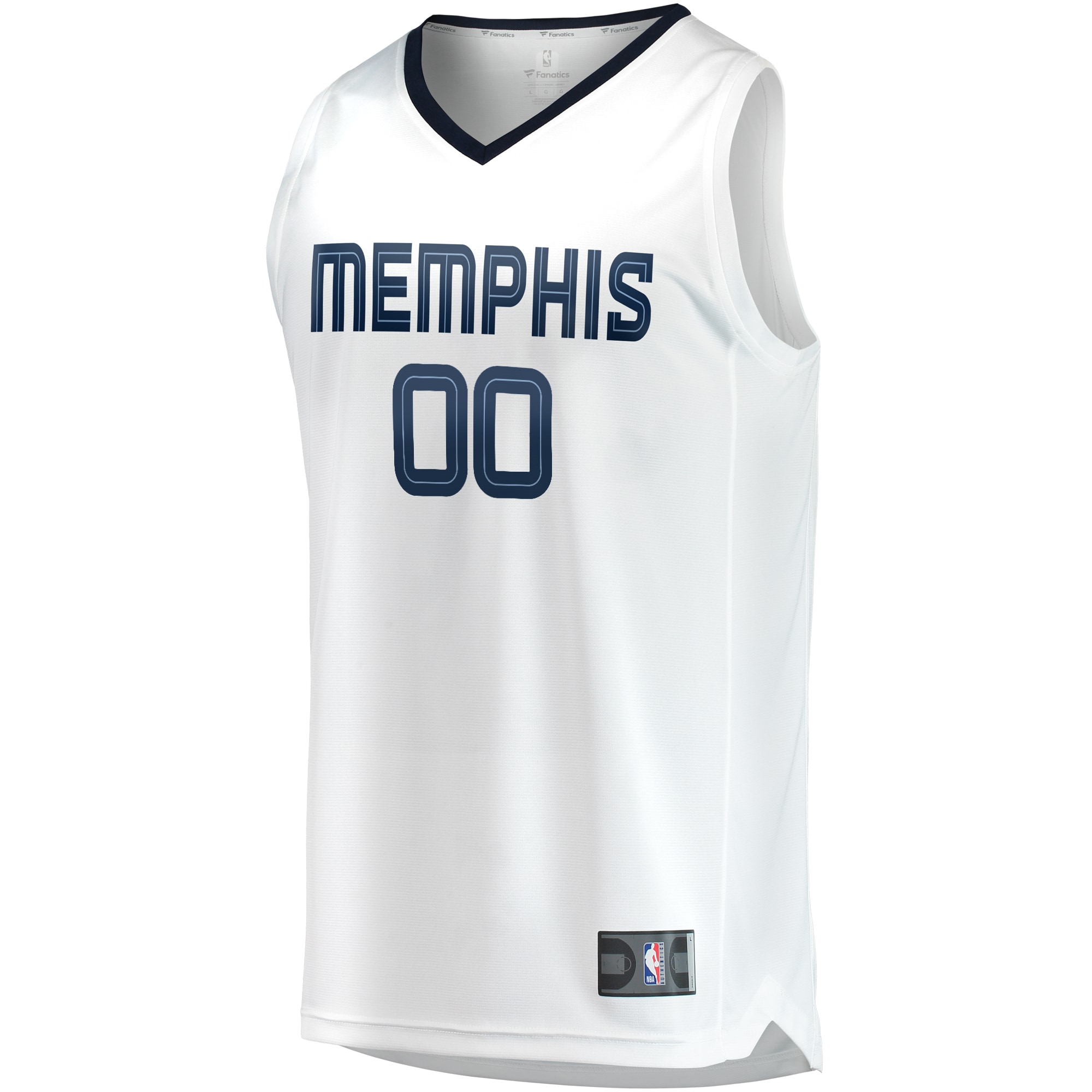 Alternative view of Grizzlies White Custom Jersey - Fanatics Grizzlies White Jersey