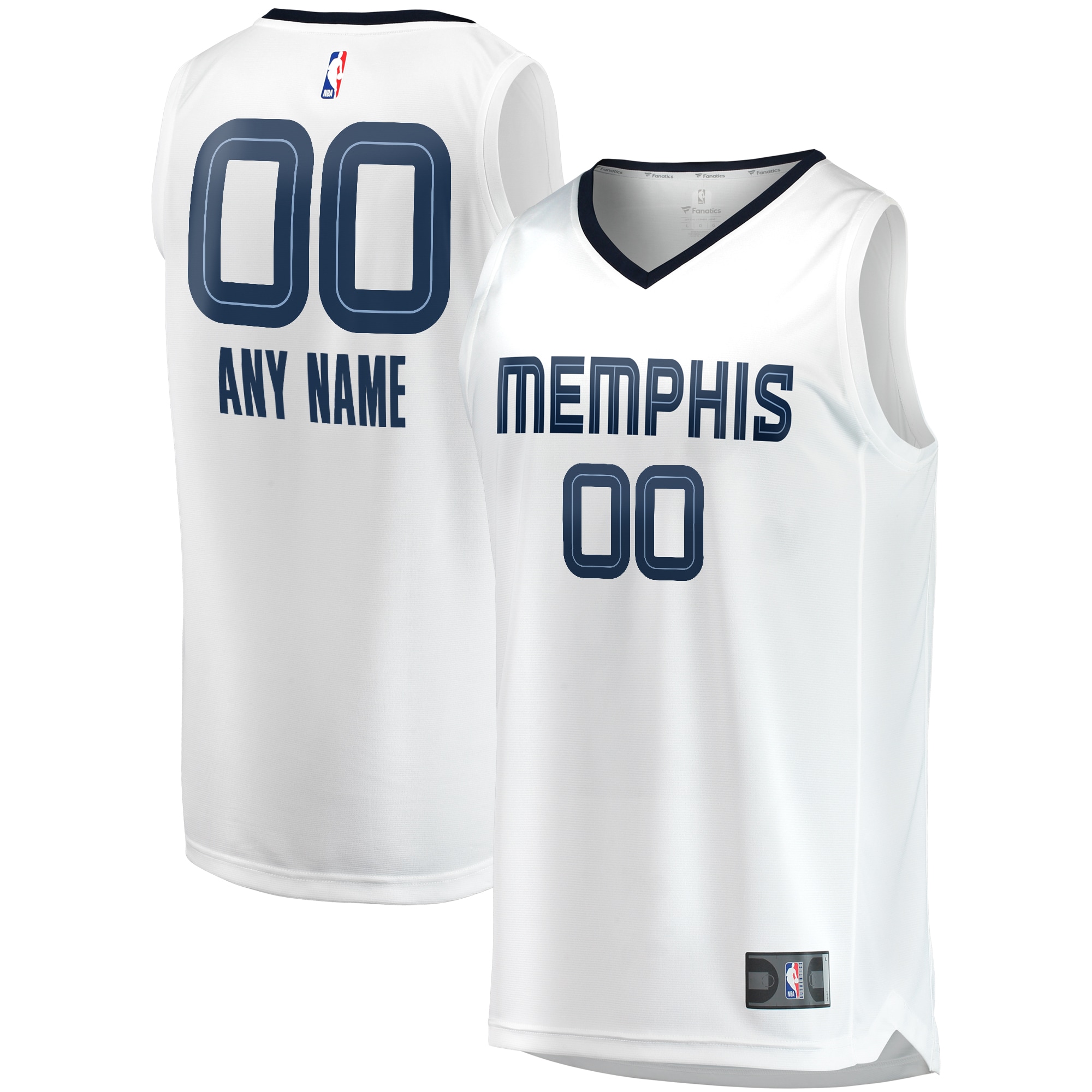Grizzlies White Custom Jersey - Fanatics Grizzlies White Jersey
