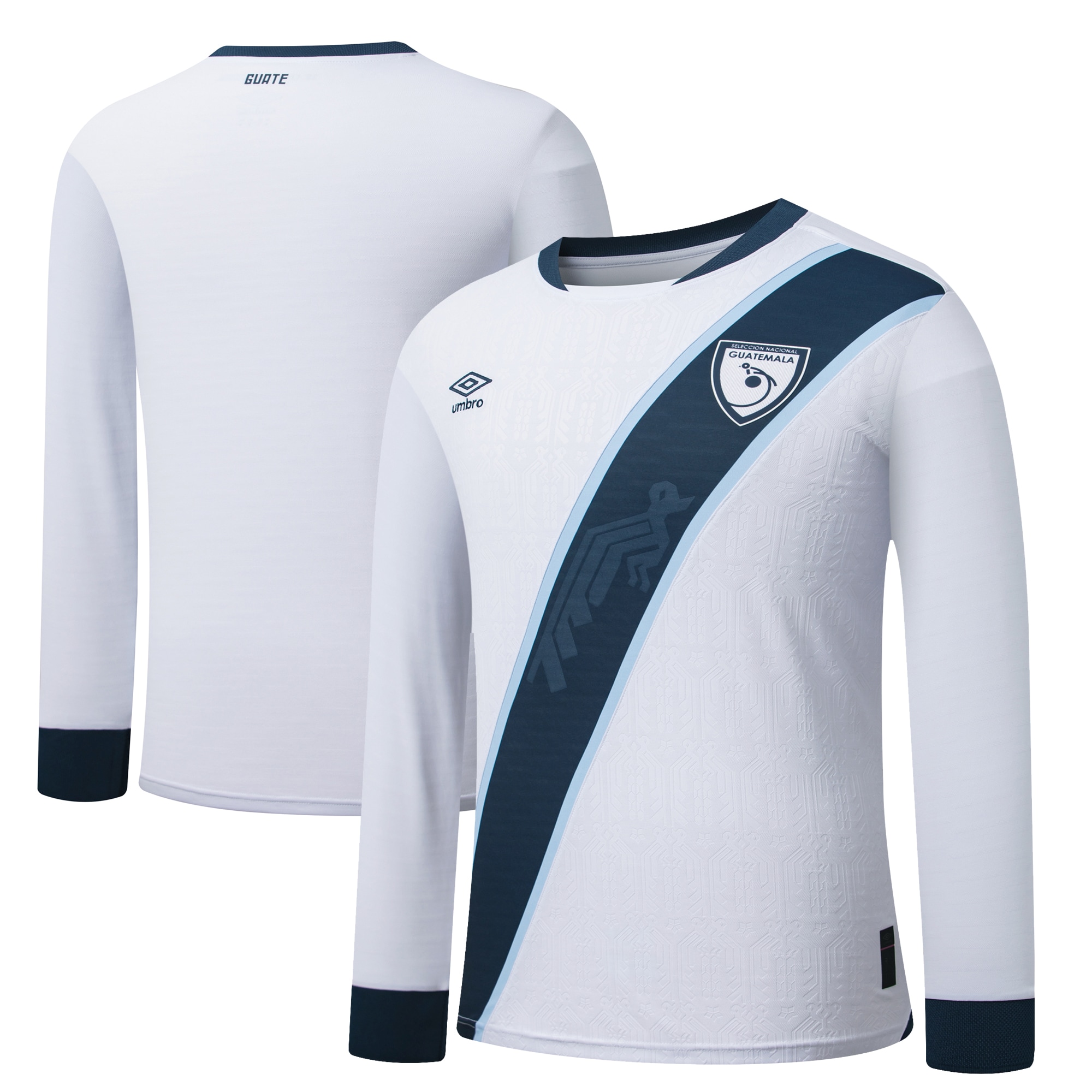 Guatemala National Team Umbro 2025 Home Long Sleeve Jersey