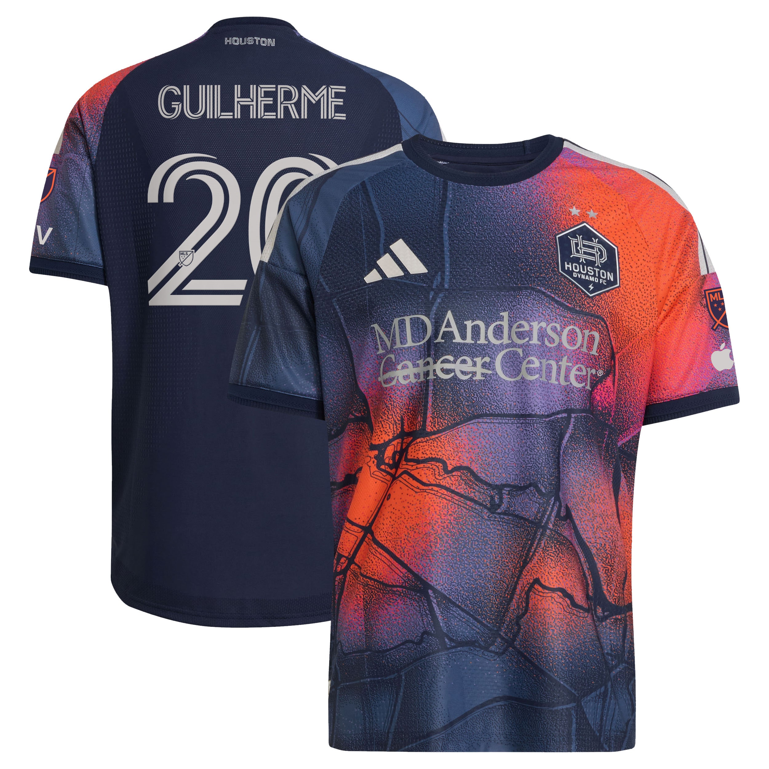 Guilherme Augusto Vieira dos Santos Houston Dynamo FC 2026 Mission Control On-Field Patch Jersey - Blue
