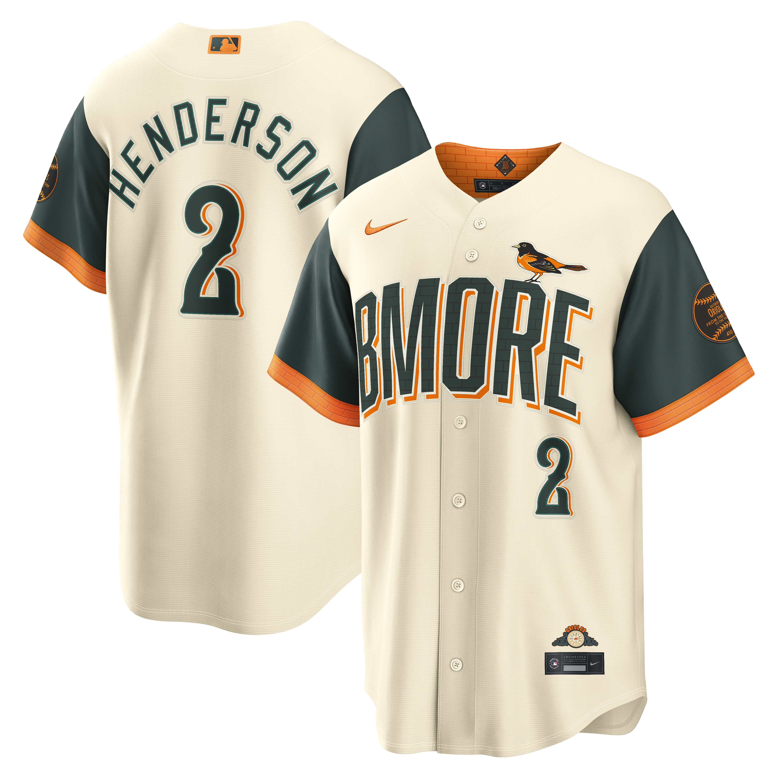 Gunnar Henderson Baltimore Orioles 2026 City Connect Stadium Jersey - Natural