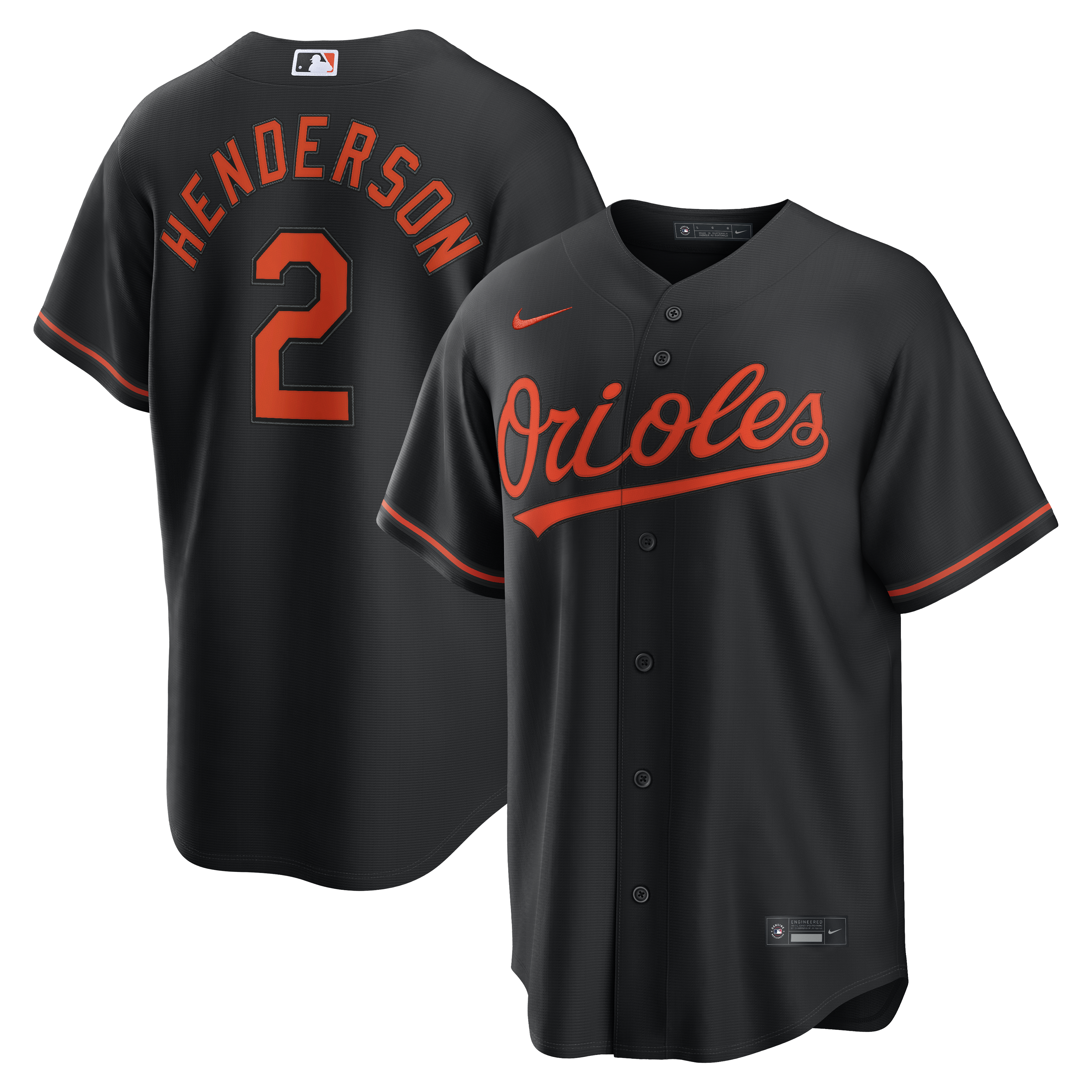 Gunnar Henderson Baltimore Orioles Alternate Jersey
