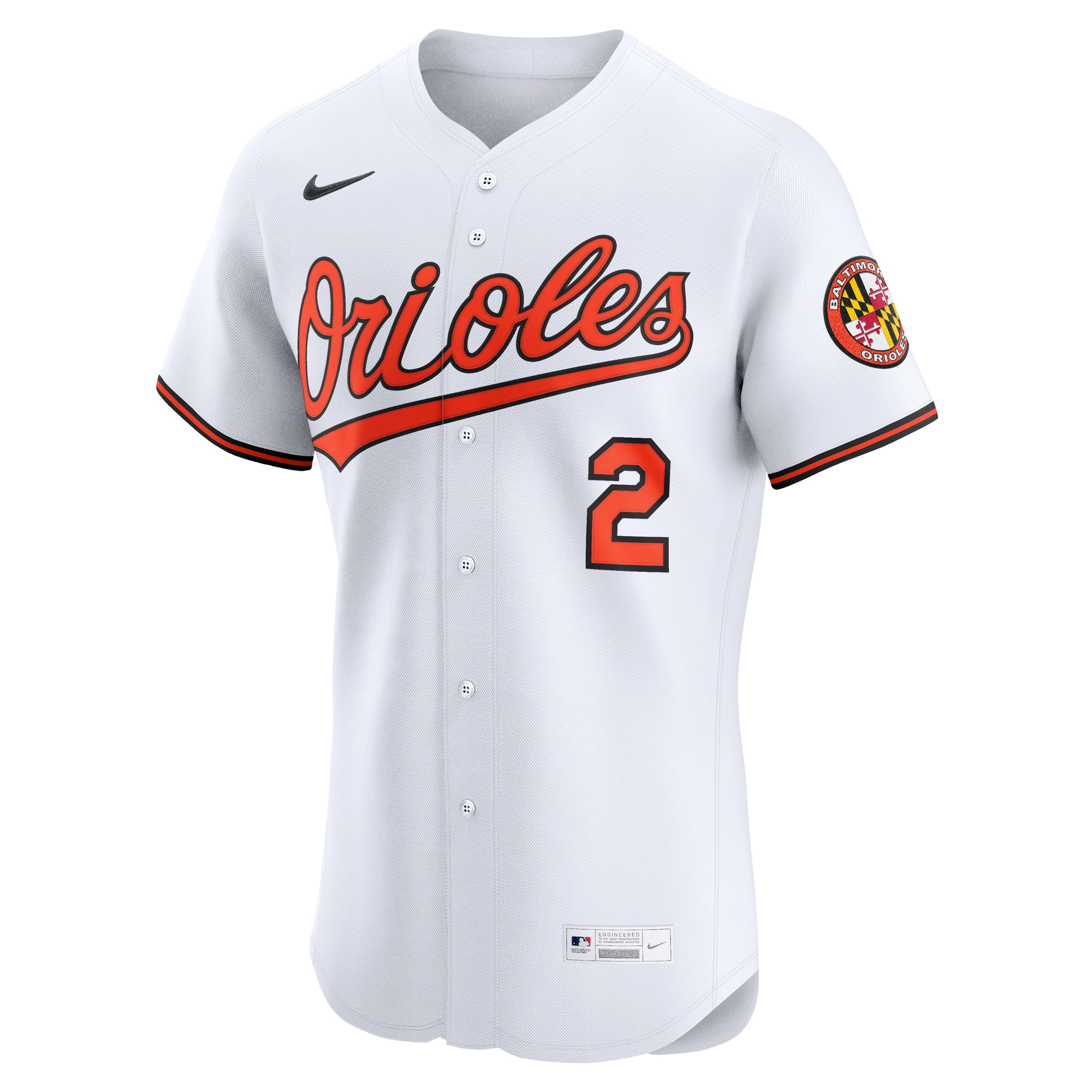 Gunnar Henderson Baltimore Orioles Home Elite Jersey – White