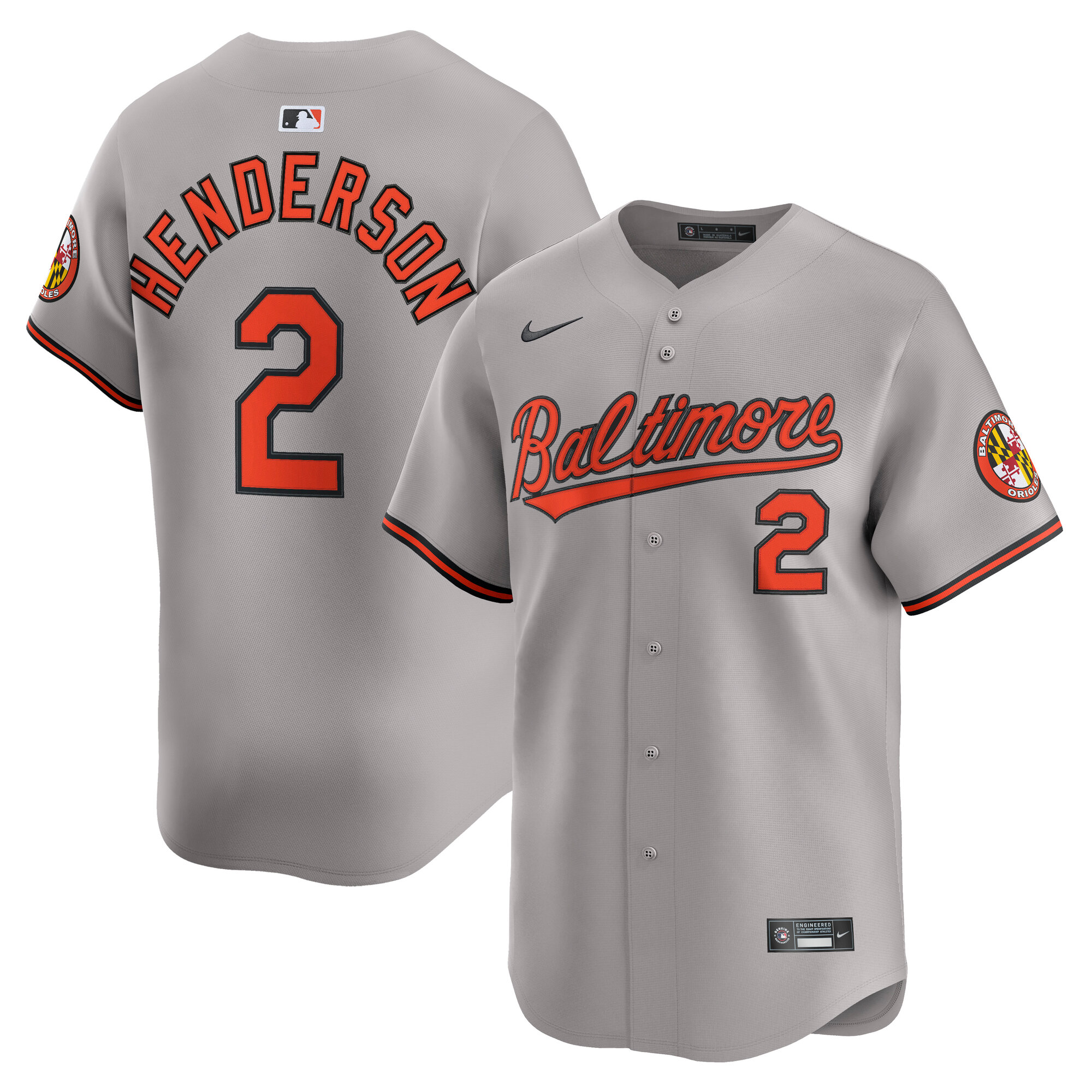 Gunnar Henderson Baltimore Orioles Road Limited Player Jersey