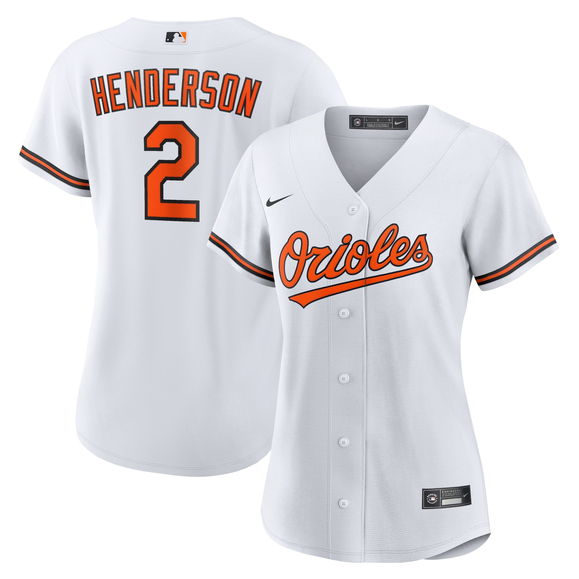 Gunnar Henderson Baltimore Orioles Women's Player Jersey - White