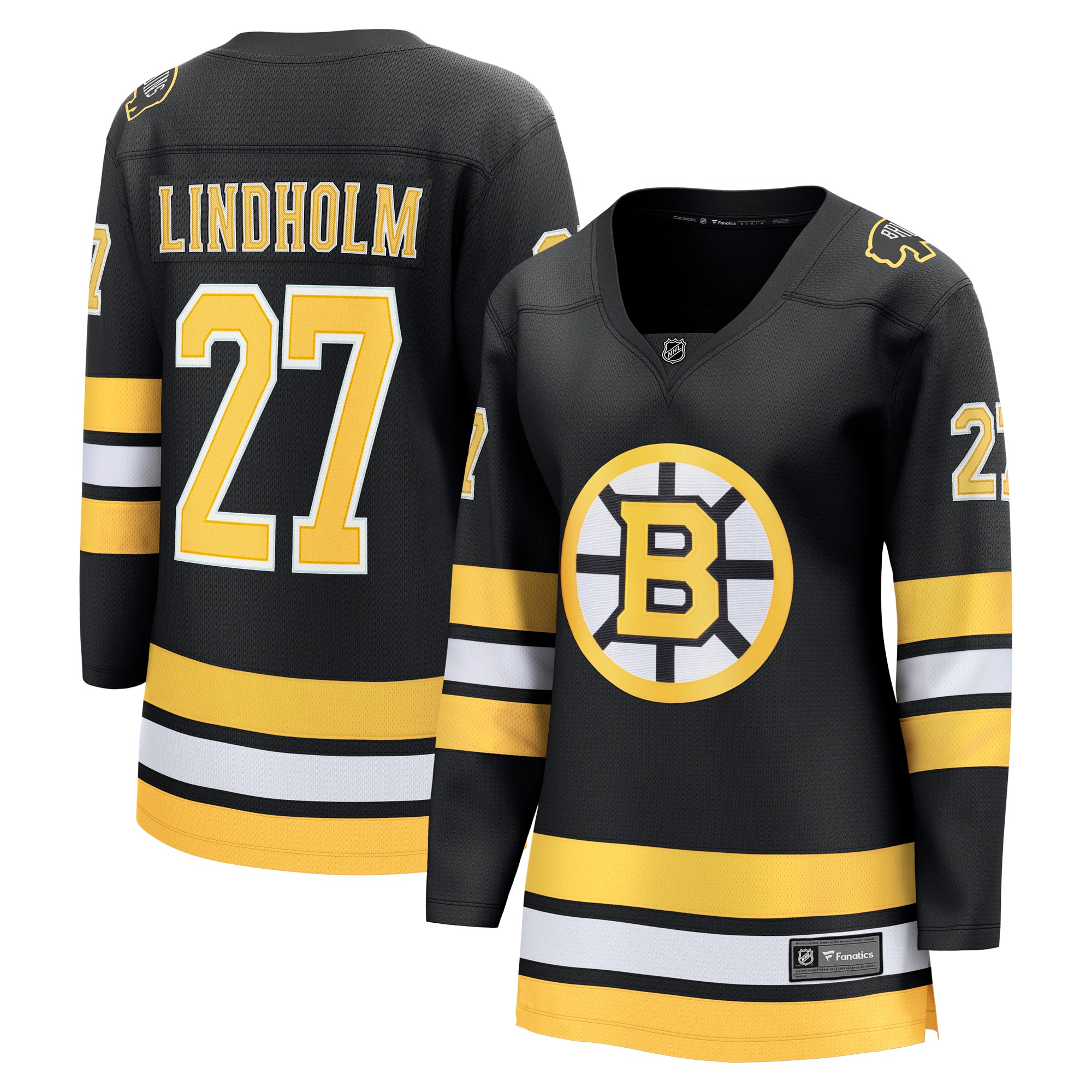 Hampus Lindholm Boston Bruins Fanatics Women's Home Breakaway Player Jersey - Black