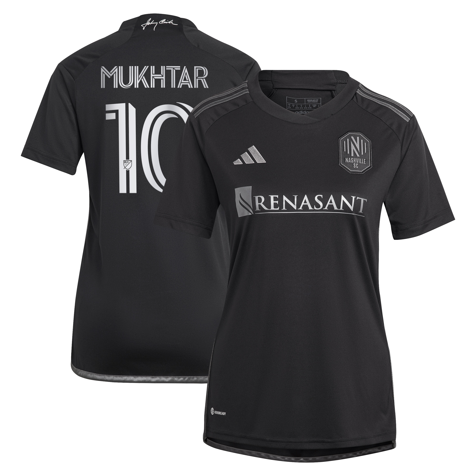 Hany Mukhtar Nashville SC Women's 2023 Man In Black Kit Player Jersey - Black
