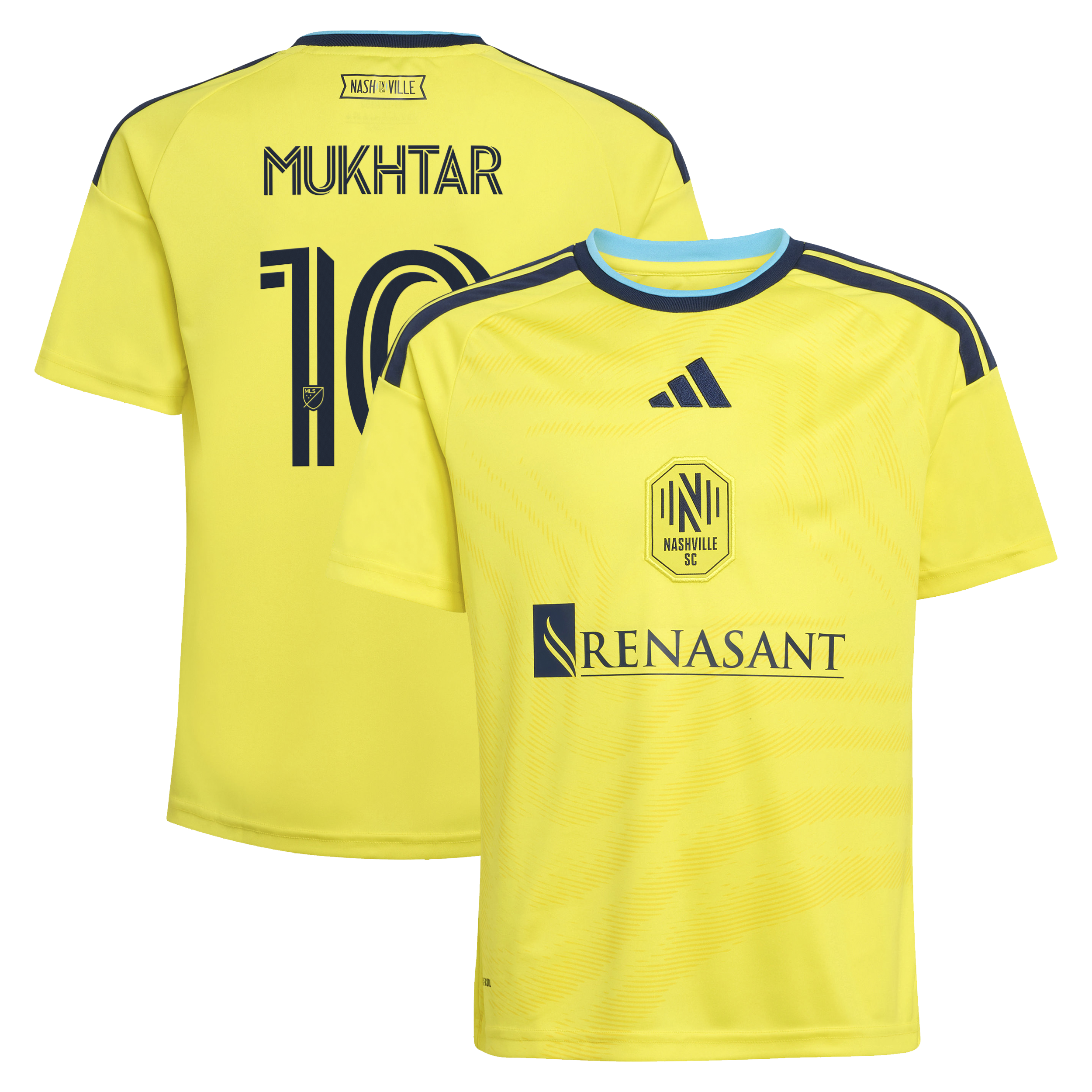 Hany Mukhtar Nashville SC Youth 2026 The Reverb Kit Jersey - Yellow