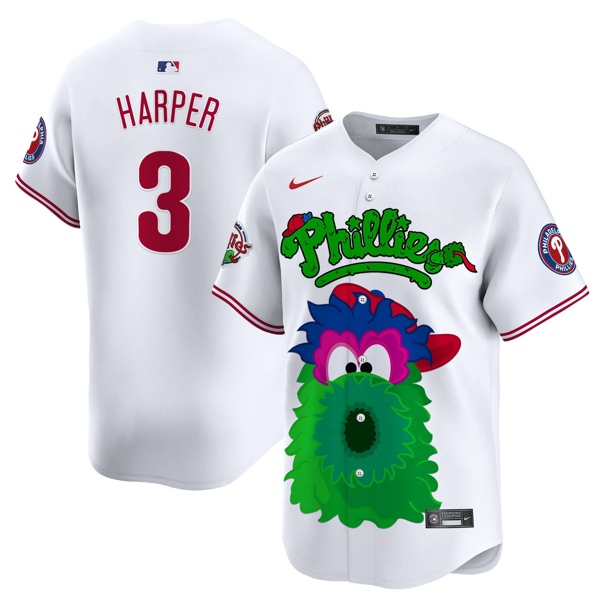 Harper Phillies City Connect Jersey - Nike - White Mascot Edition