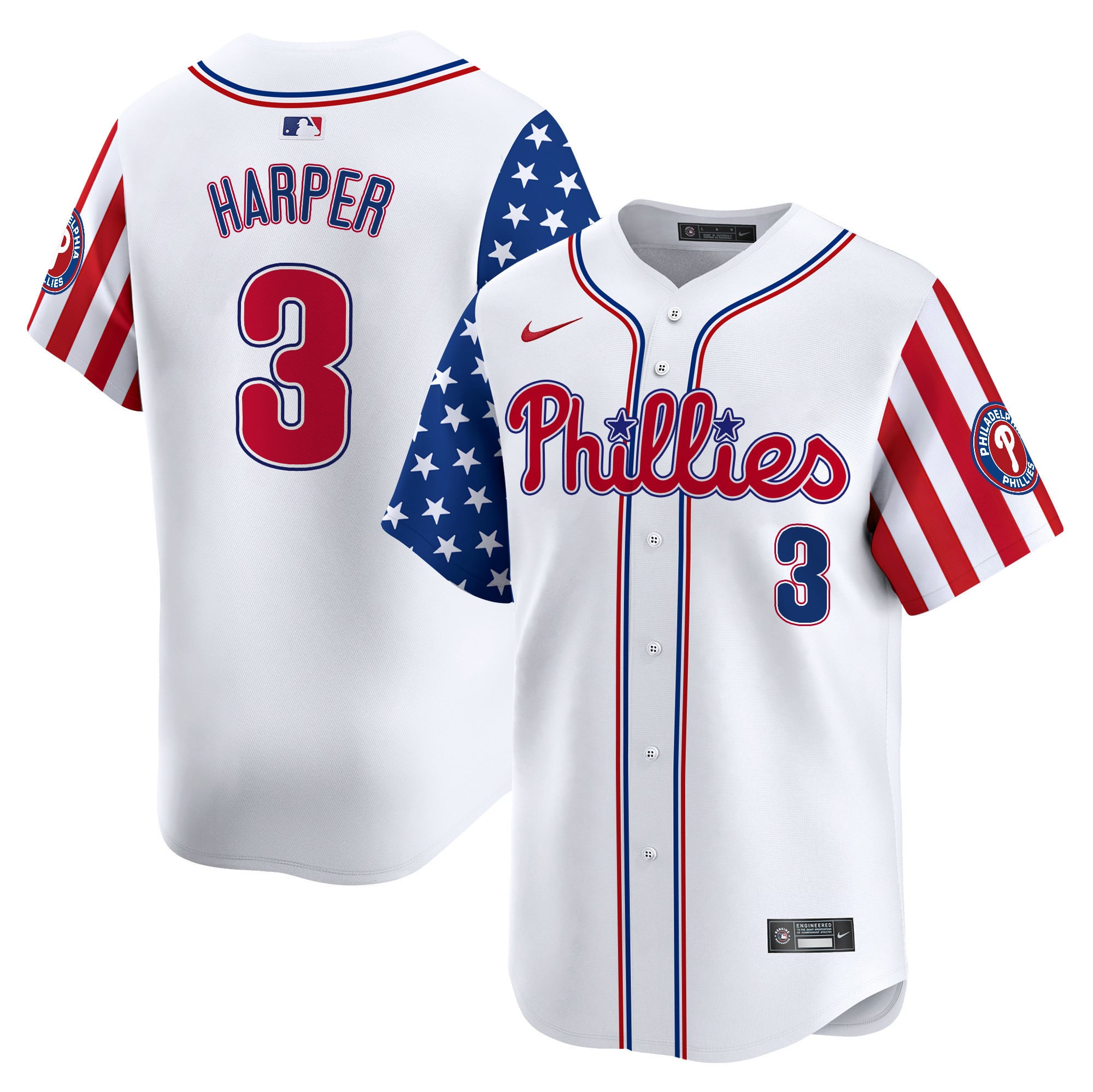 Harper Phillies Stars Stripes Jersey - Nike Harper Phillies Jersey