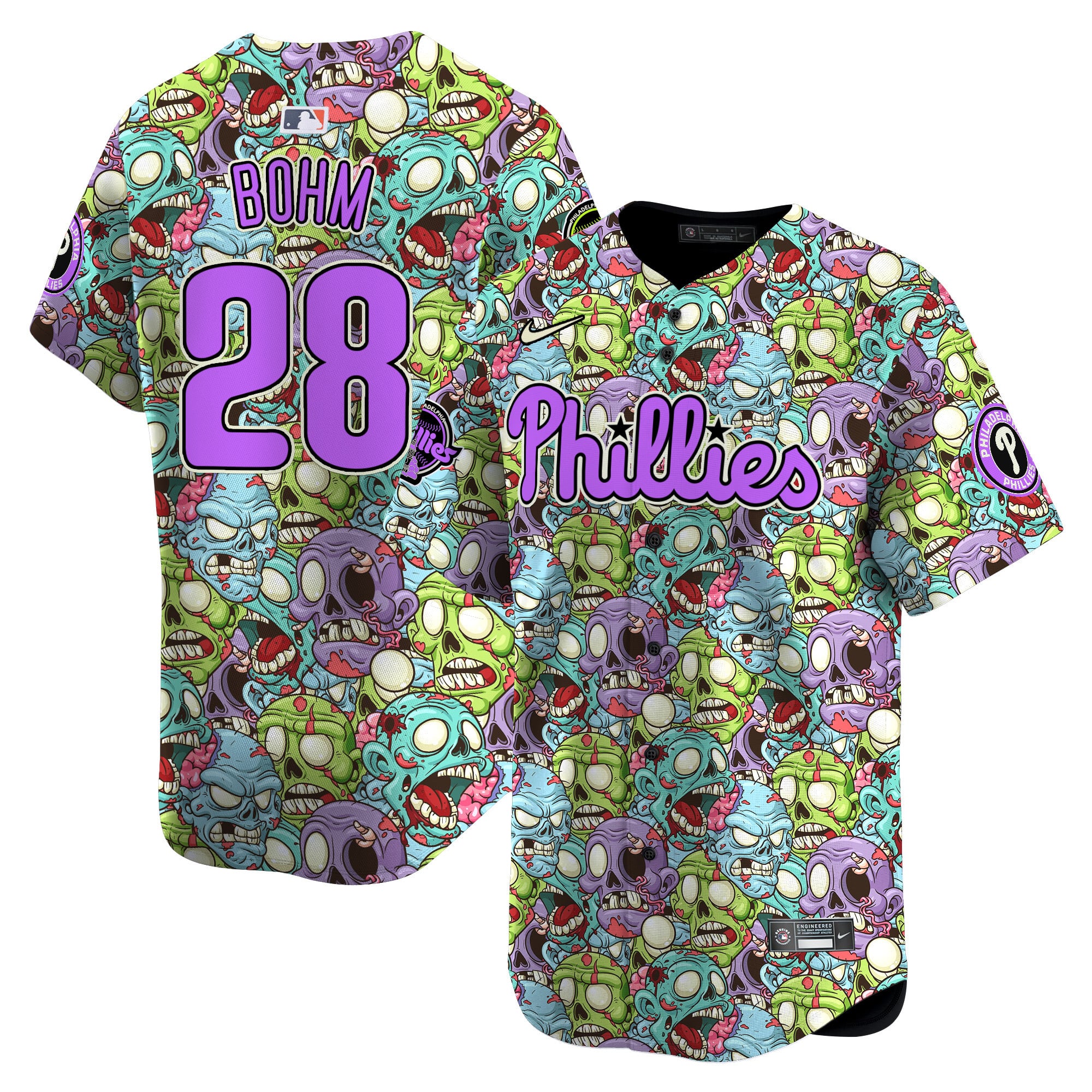Alternative view of Harper Phillies Zombie Jersey - Nike - Limited Edition