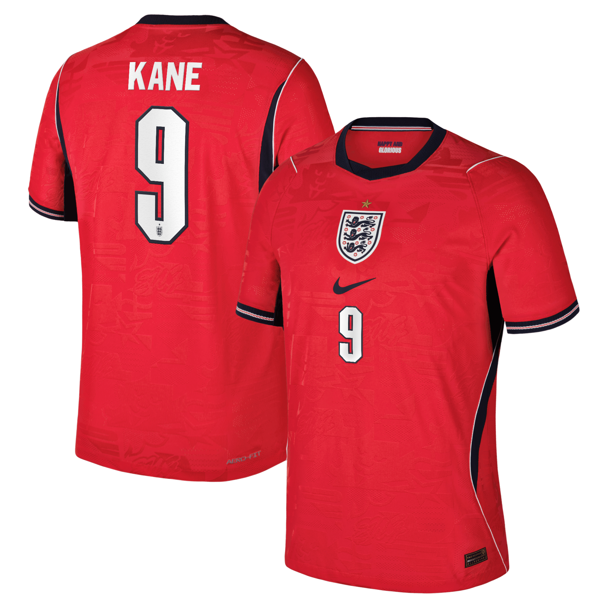 Harry Kane England National Team 2026 Away Match Jersey - Red