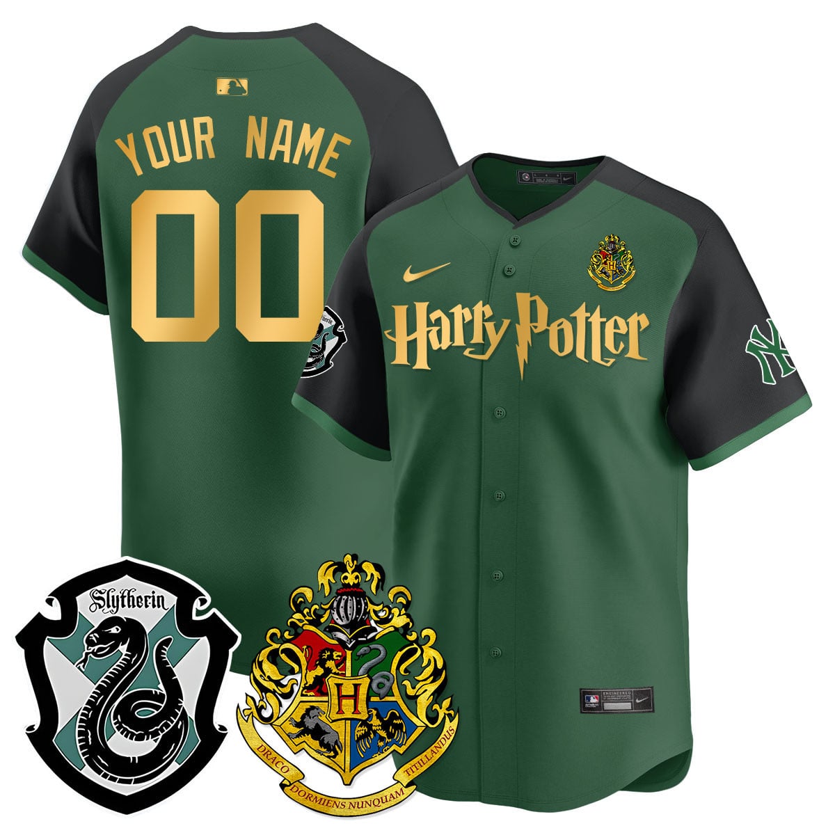 Alternative view of Harry Potter Hufflepuff Jersey - Nike - Gold & Black