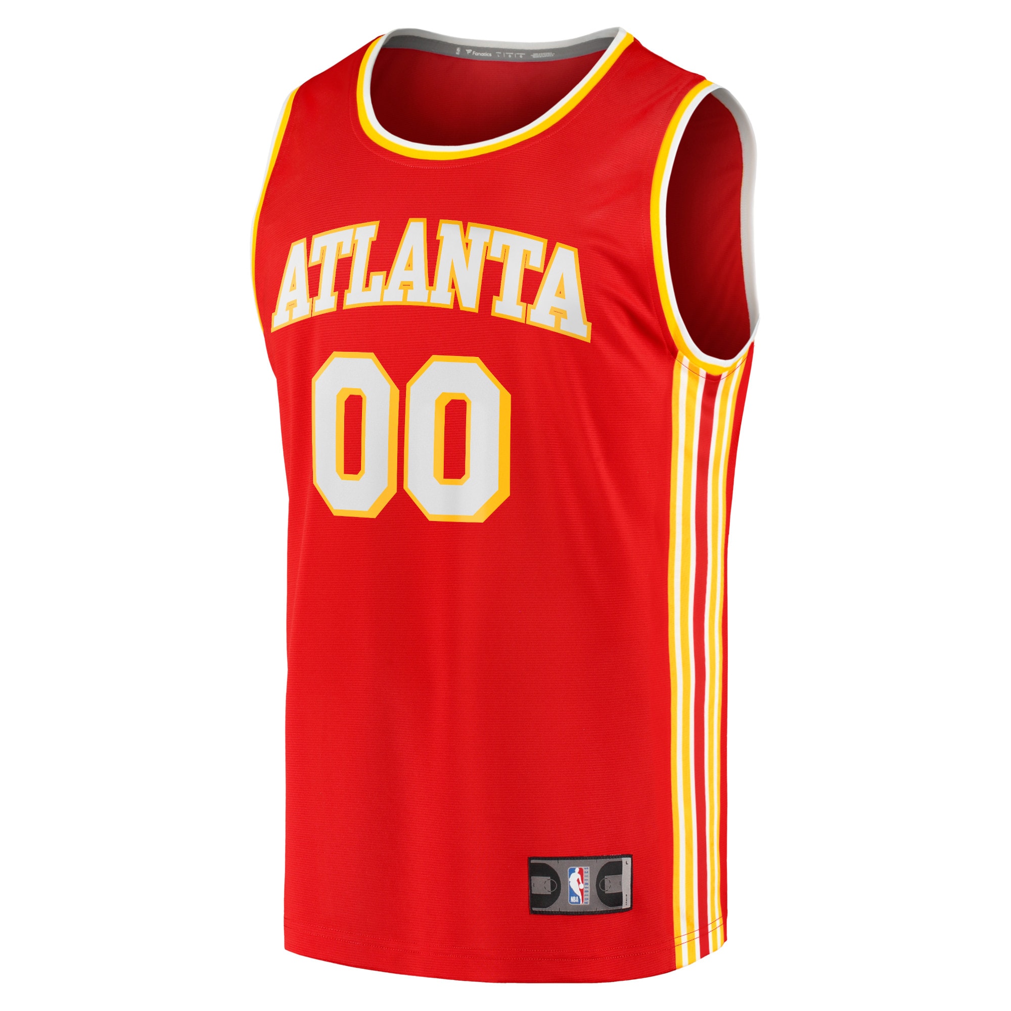 Alternative view of Hawks Red Custom Jersey - Fanatics Atlanta - Replica Edition