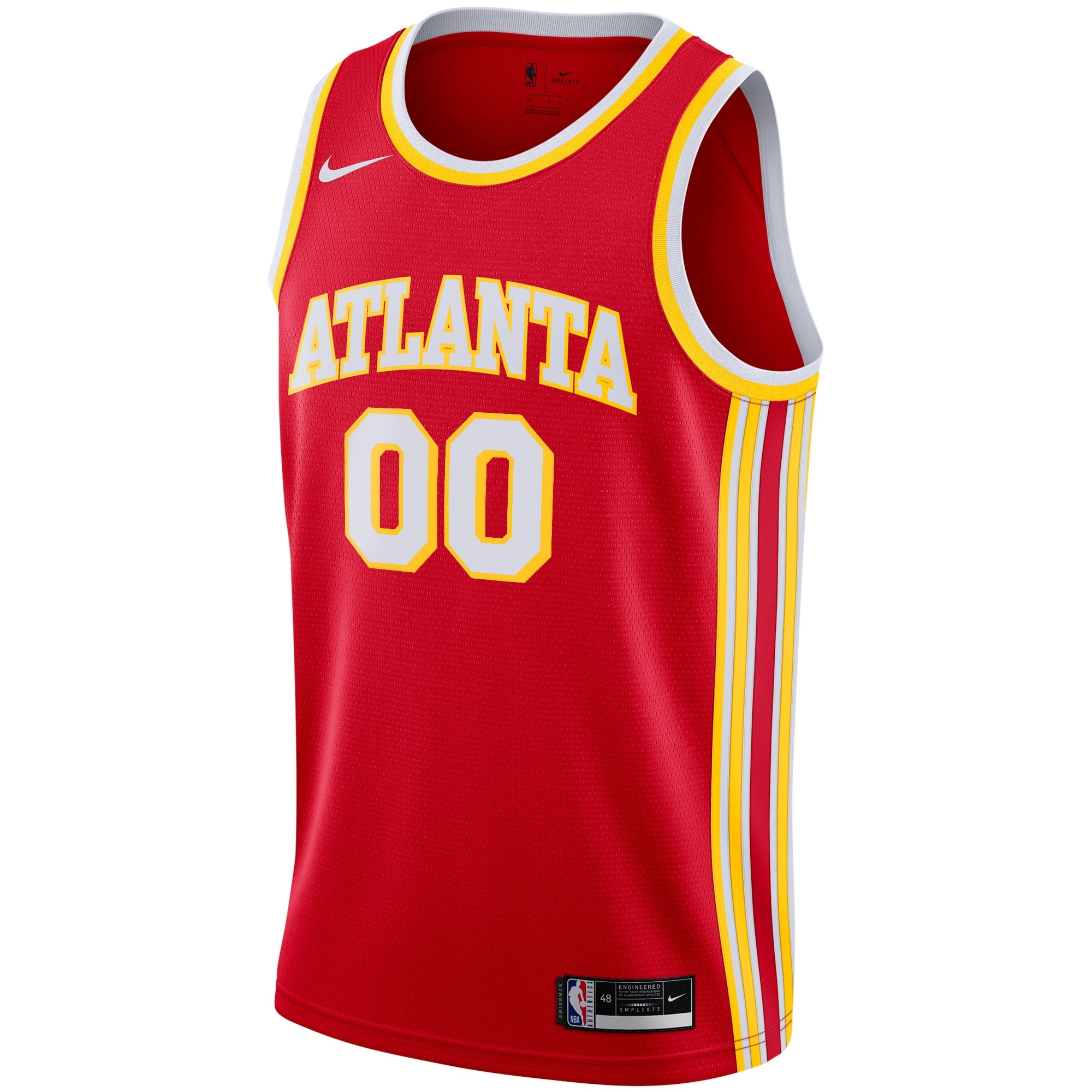 Alternative view of Hawks Red Custom Jersey nike personalized - Nike Hawks Red Custom