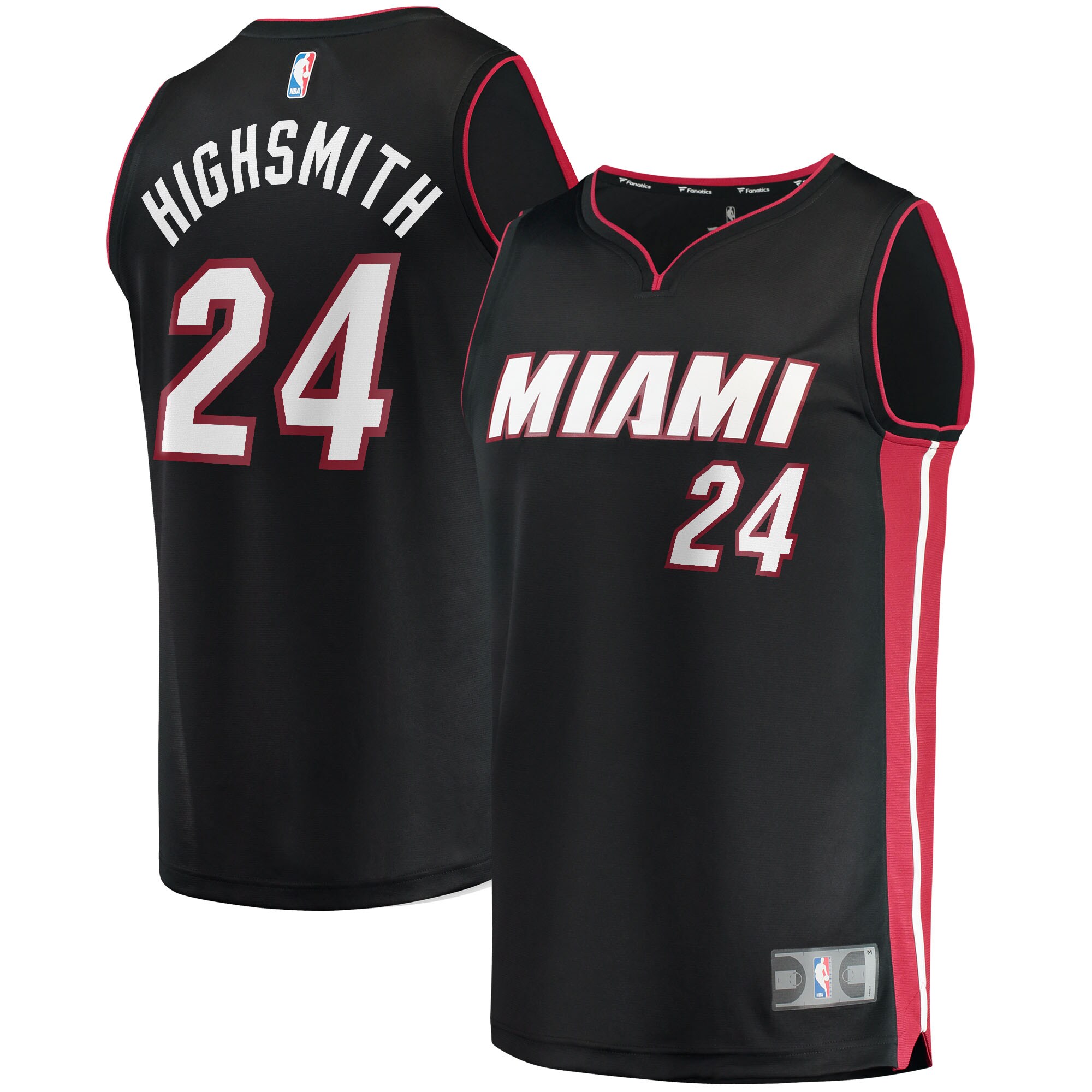 Haywood Highsmith Miami Heat Fanatics 2021/22 Fast Break Jersey - Icon Edition - Black