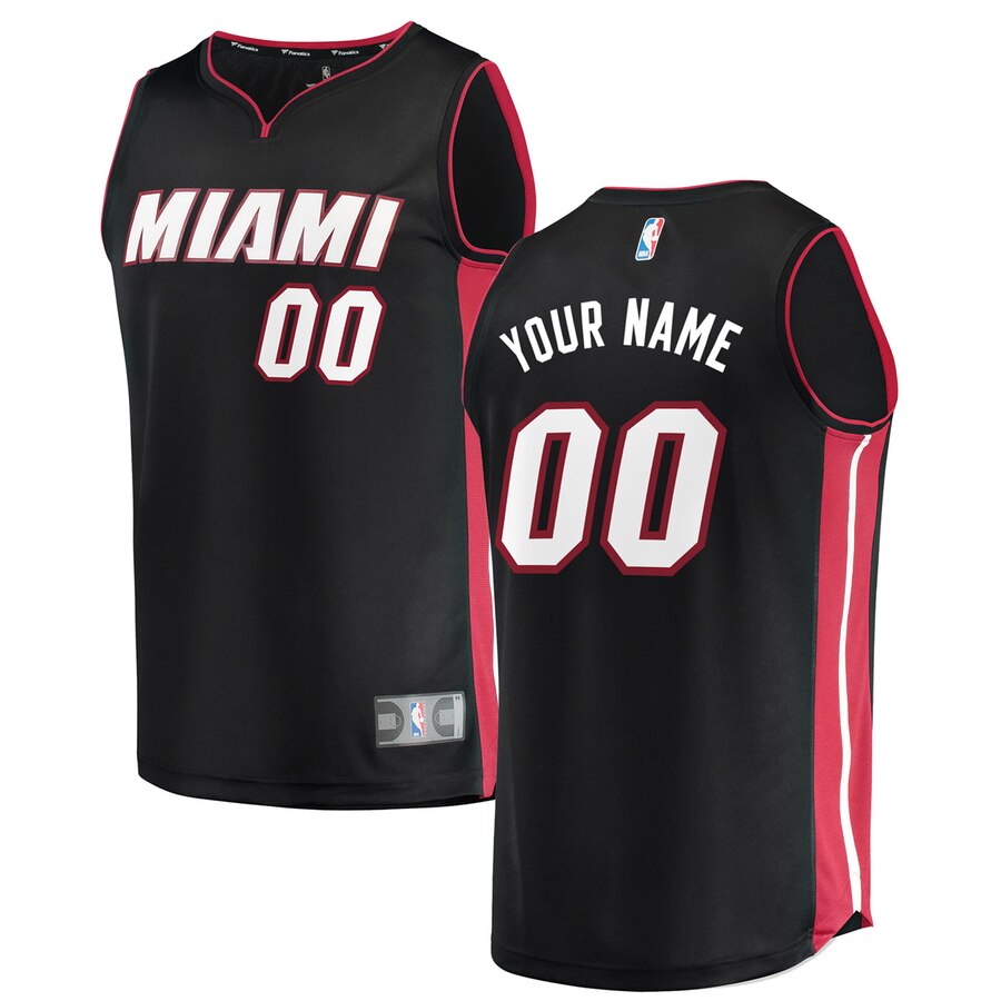 Heat Black Custom Jersey fanatics - Fanatics Heat Black Custom Jersey
