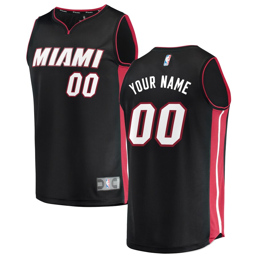 Heat Black Custom Jersey fanatics miami - Fanatics Miami Heat Black