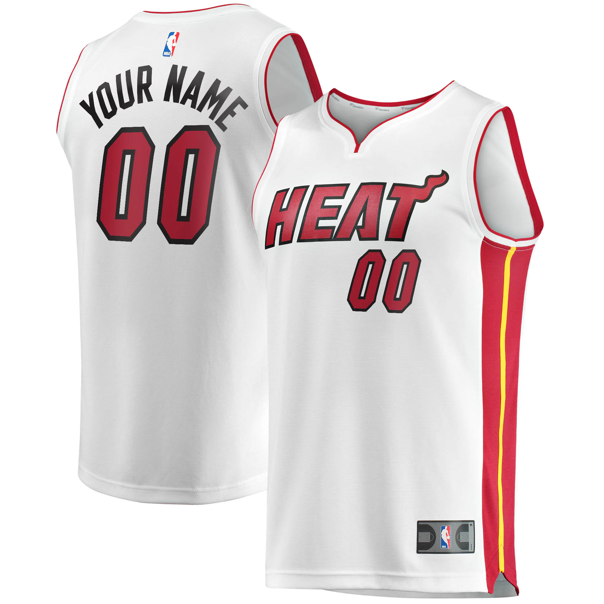 Heat Custom White Jersey - Fanatics Miami - Personalize Yours!