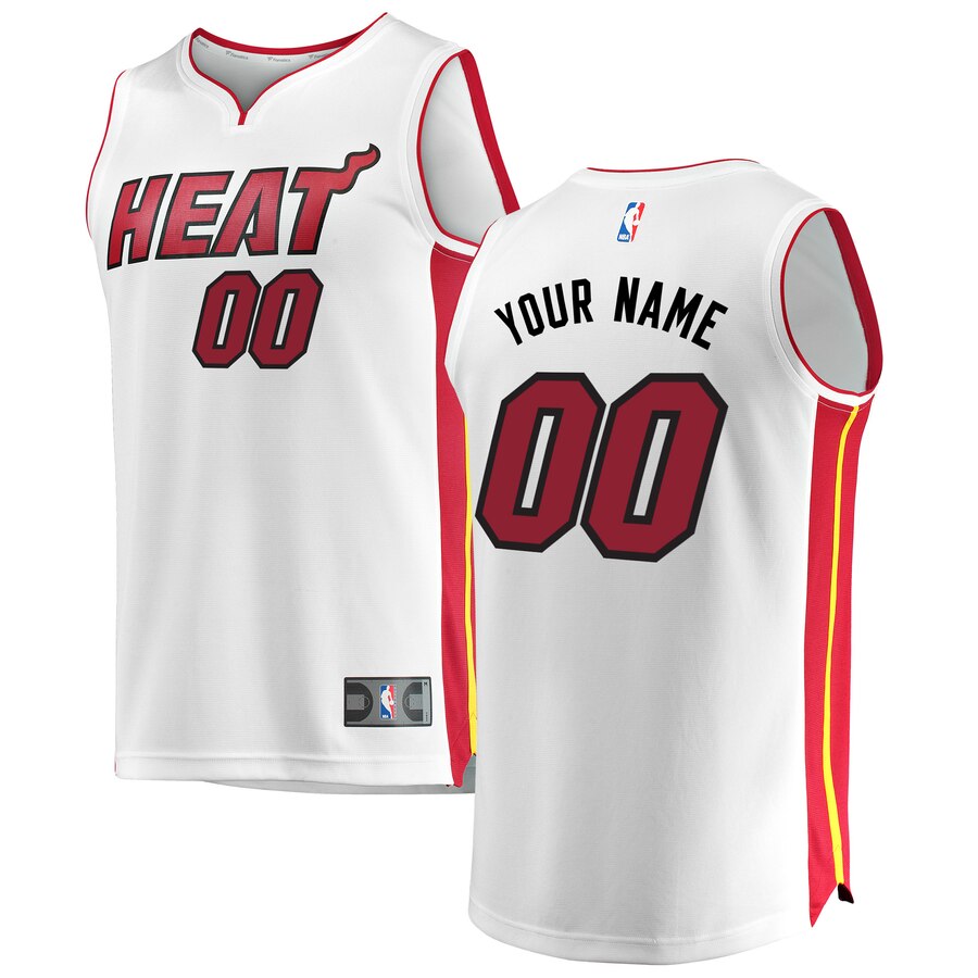 Heat White Custom Jersey fanatics - Fanatics Heat White Custom Jersey