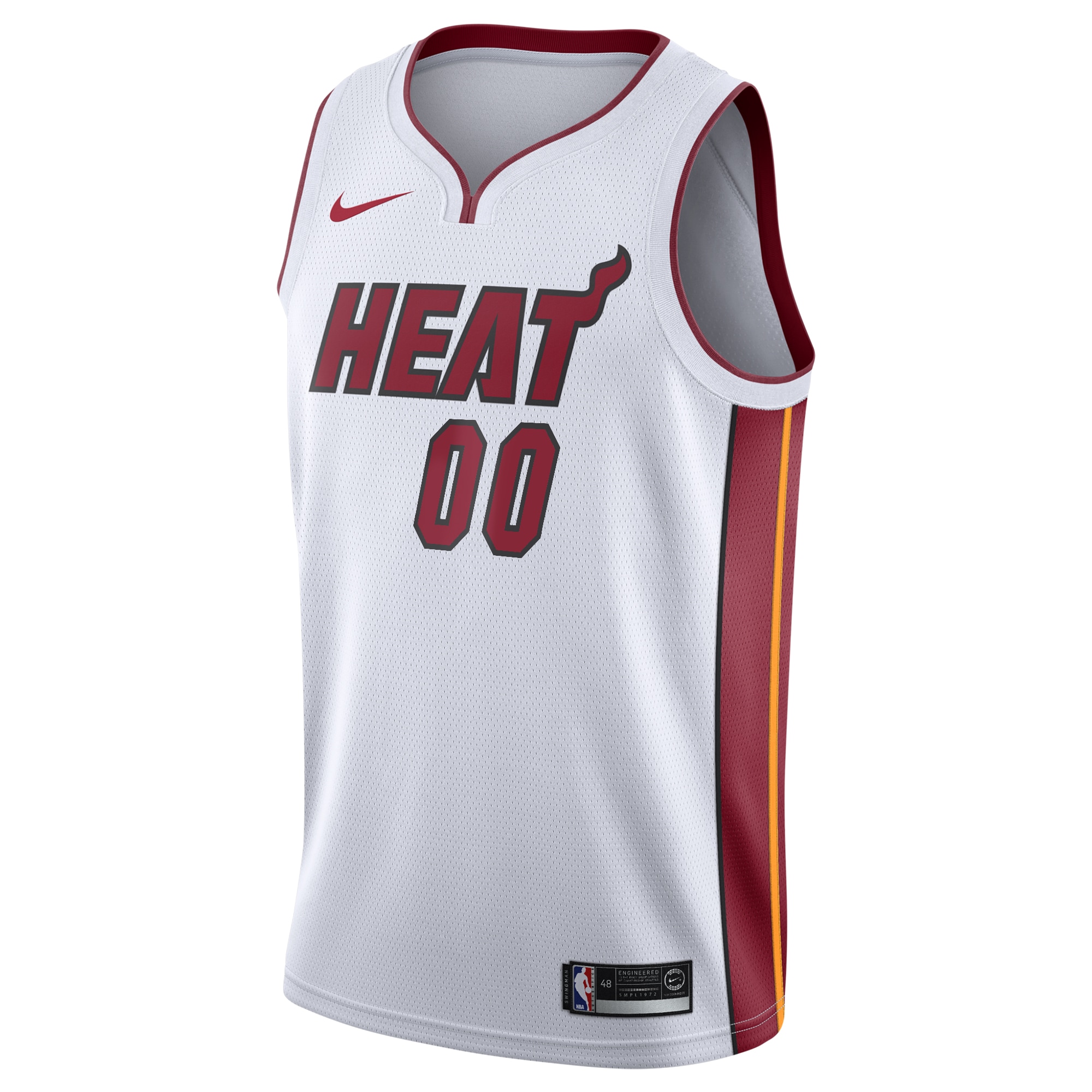 Alternative view of Heat White Custom Jersey Nike - Nike Heat White Association Jersey