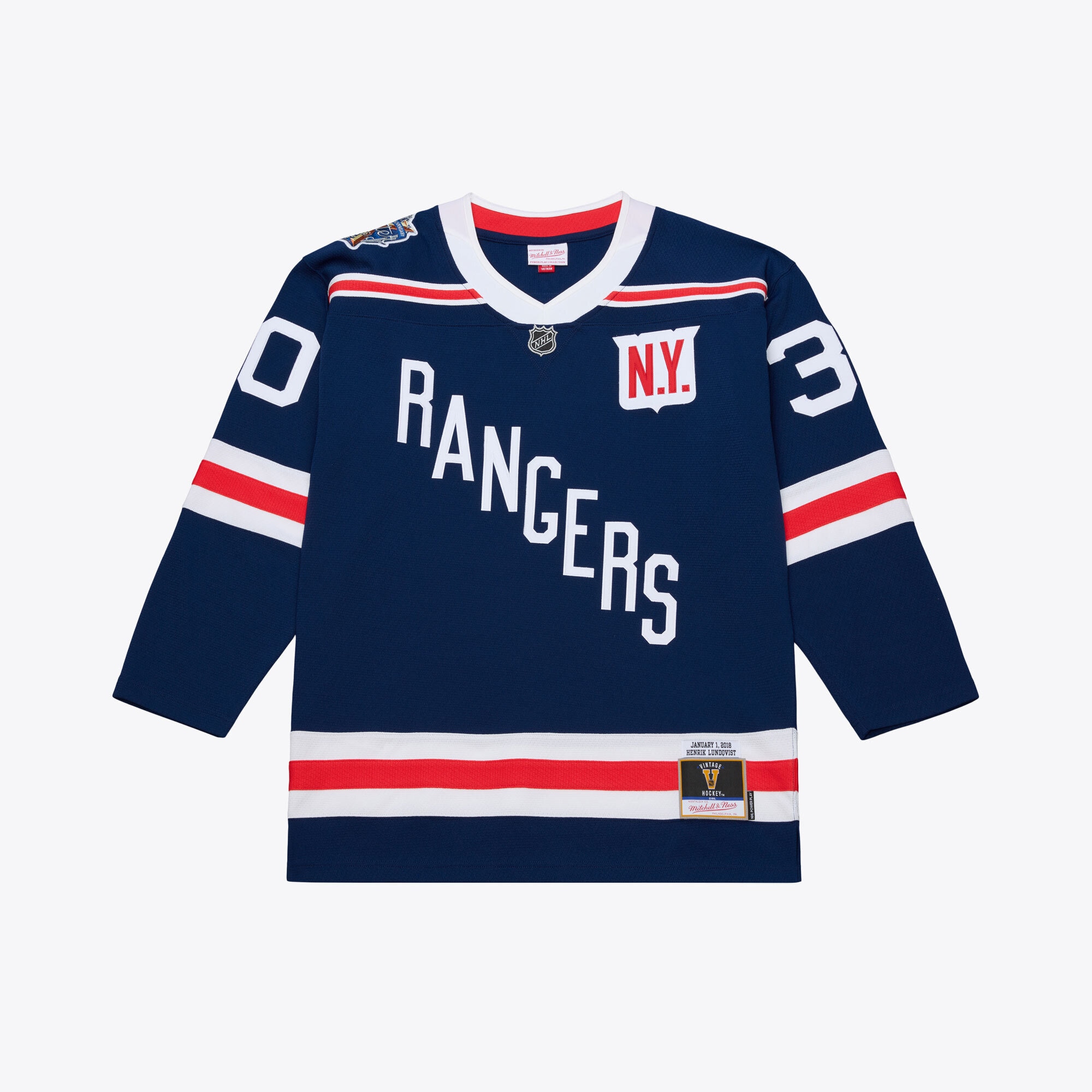 Henrik Lundqvist New York Rangers 2018 Winter Classic Power Play Jersey