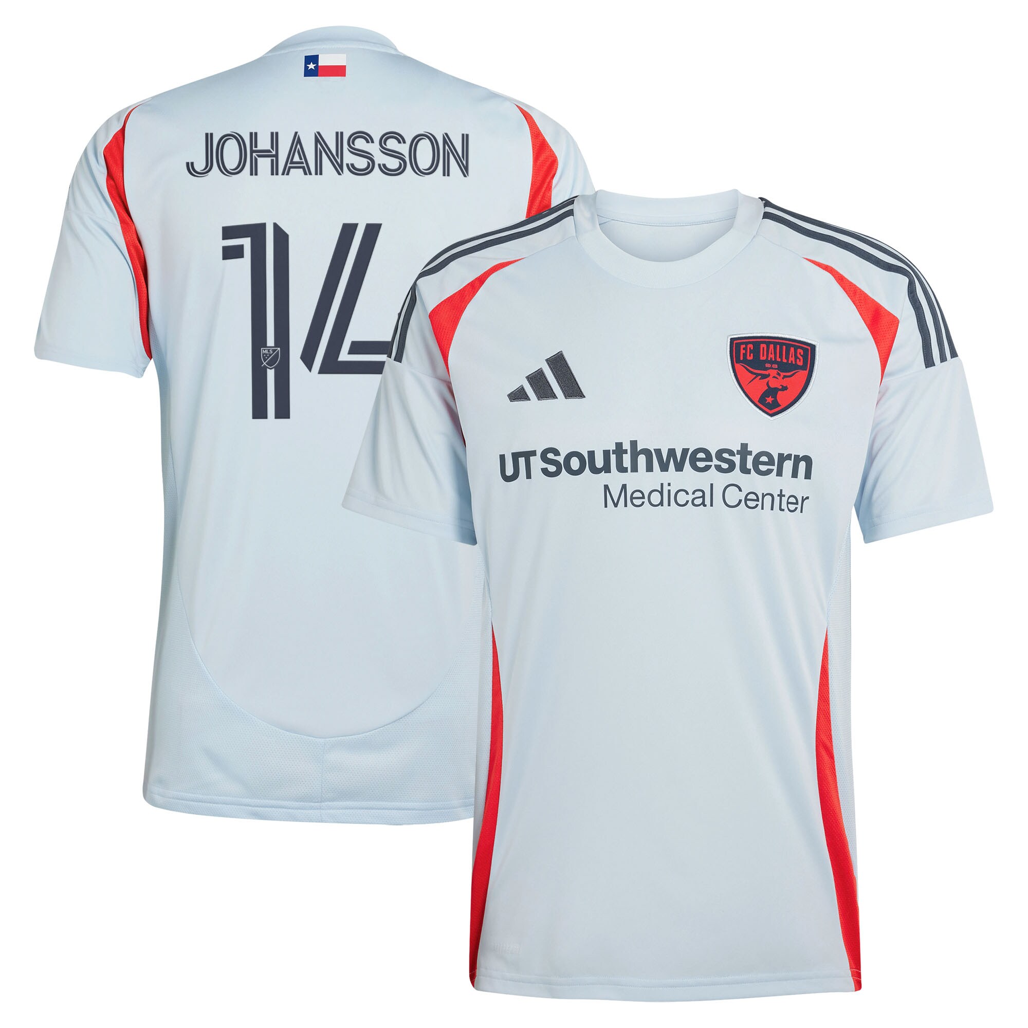 Herman Johansson FC Dallas 2025 The Inferno Kit Jersey - Light Blue