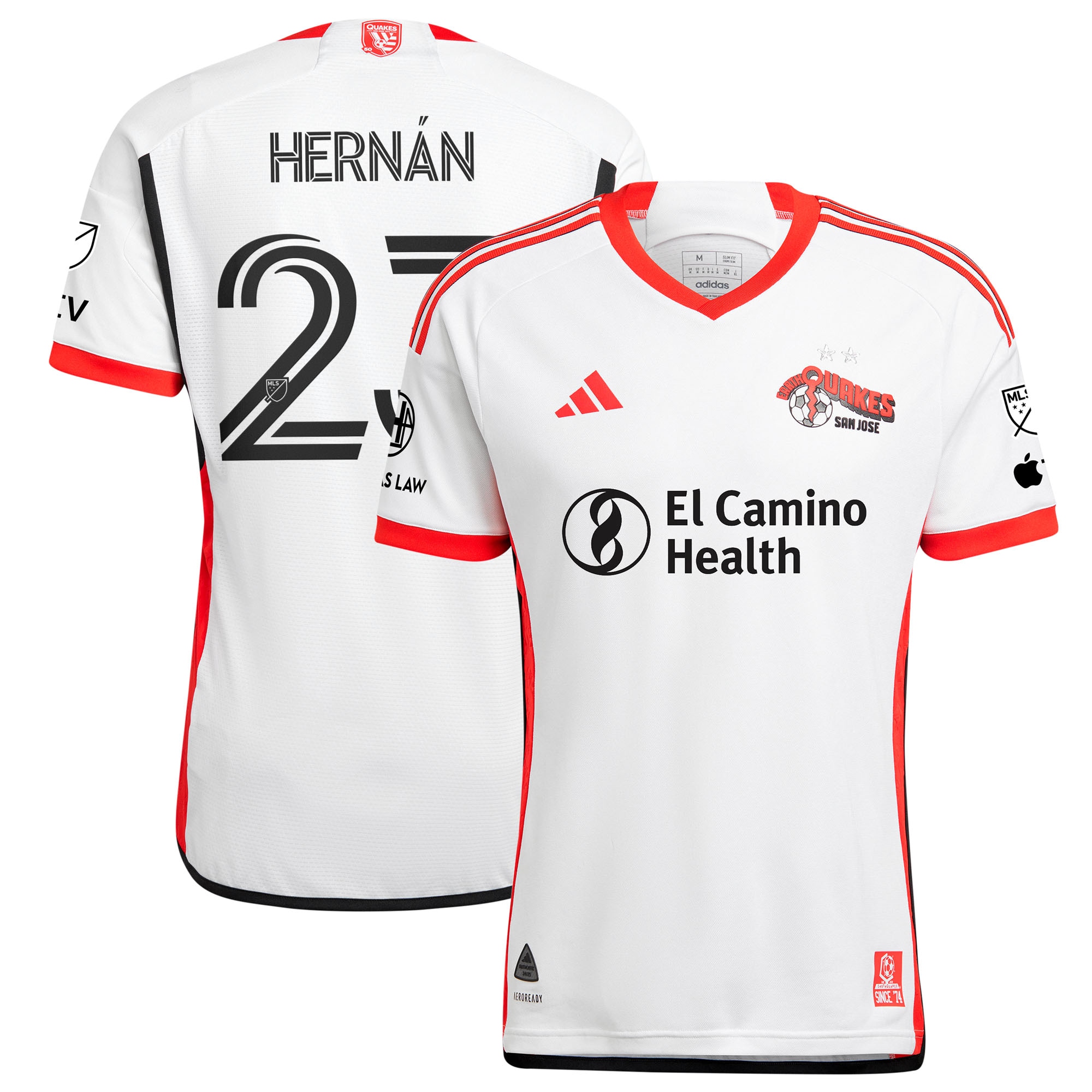 Hernán López San Jose Earthquakes 2025 The 50 Kit Player Jersey - White
