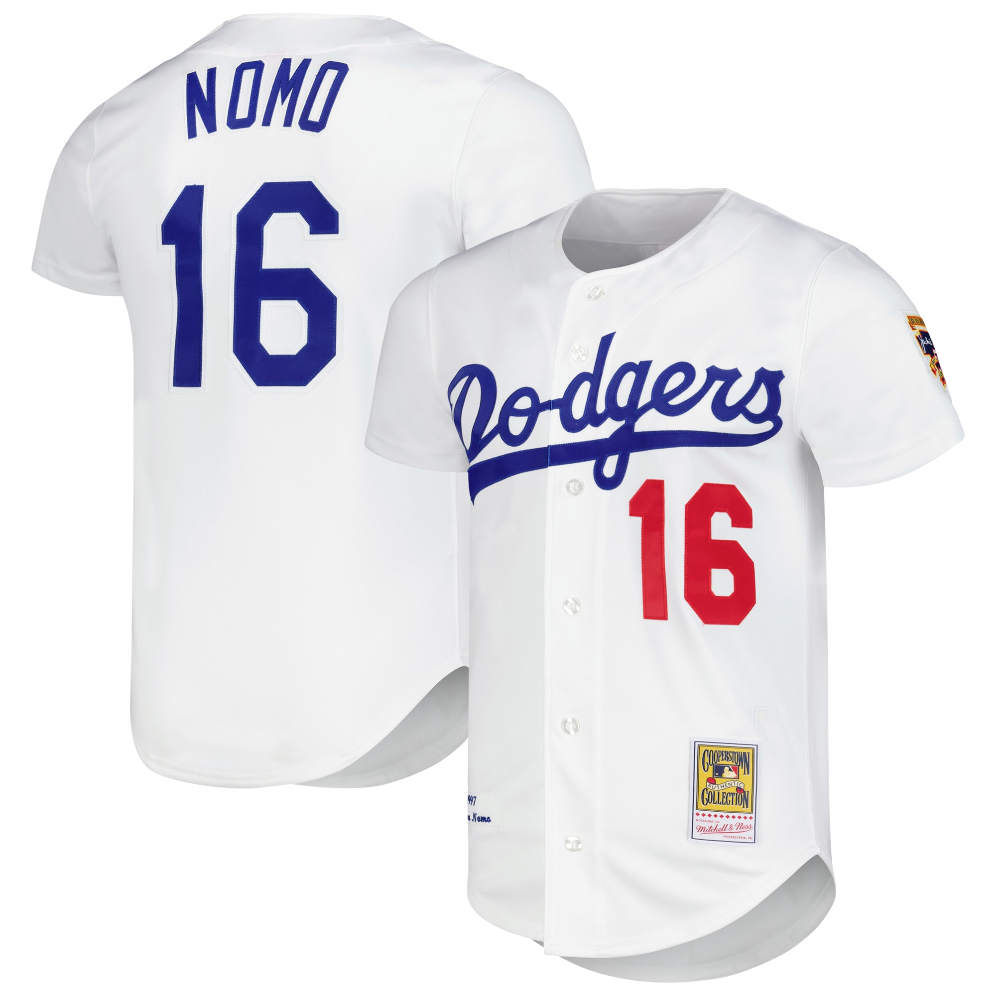 Hideo Nomo Los Angeles Dodgers Cooperstown Collection Jersey - White