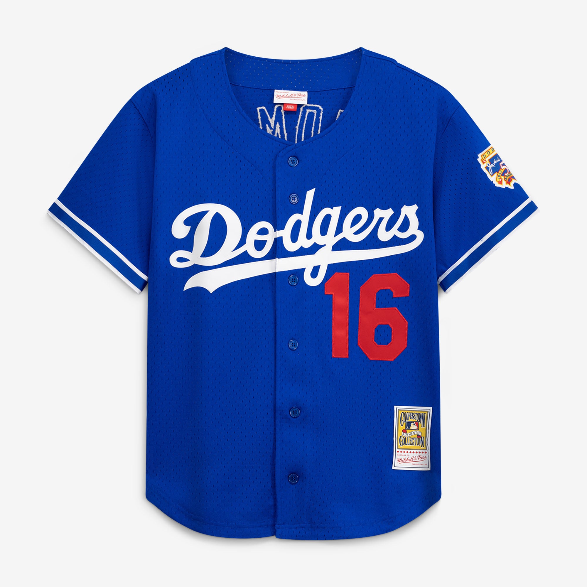 Hideo Nomo Los Angeles Dodgers Cooperstown Collection Mesh Batting Practice Button-Up Jersey - Royal