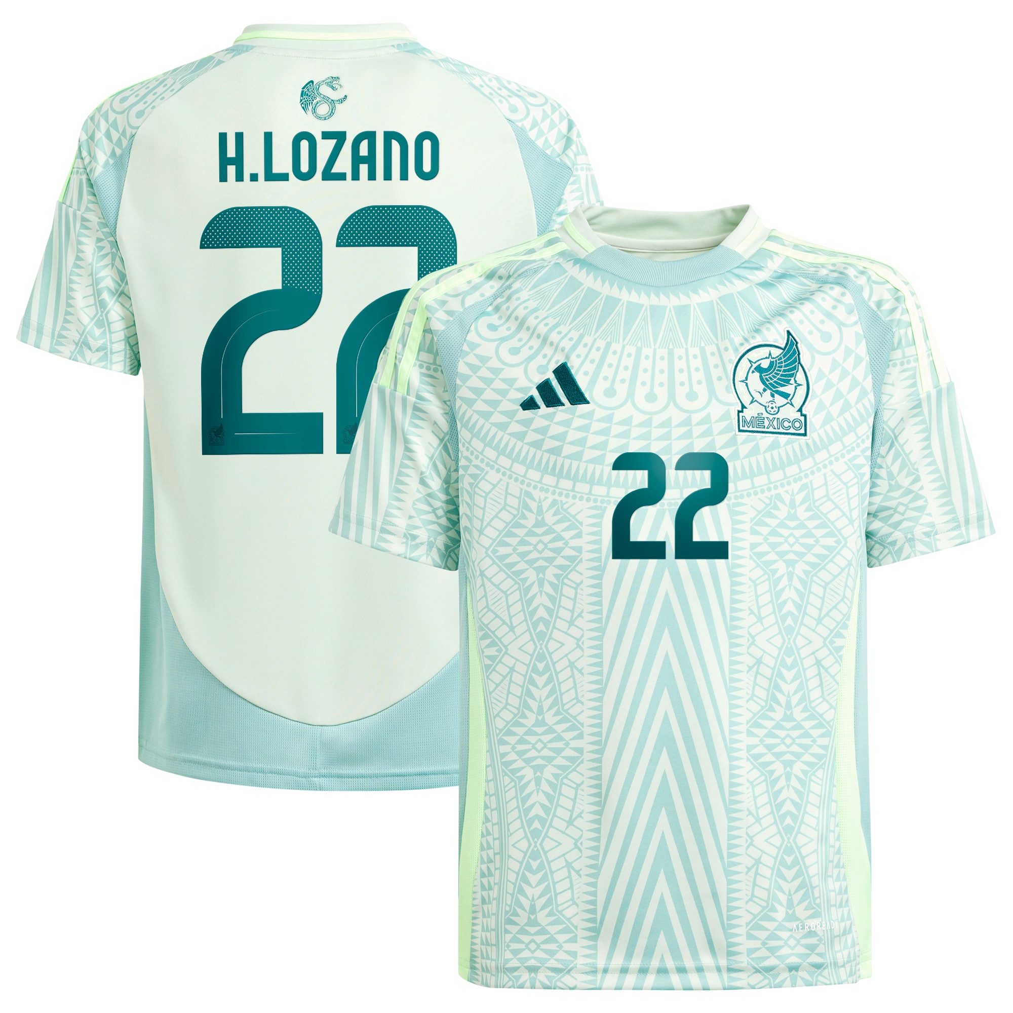 Hirving Lozano Mexico National Team Youth 2024 Away Player Jersey