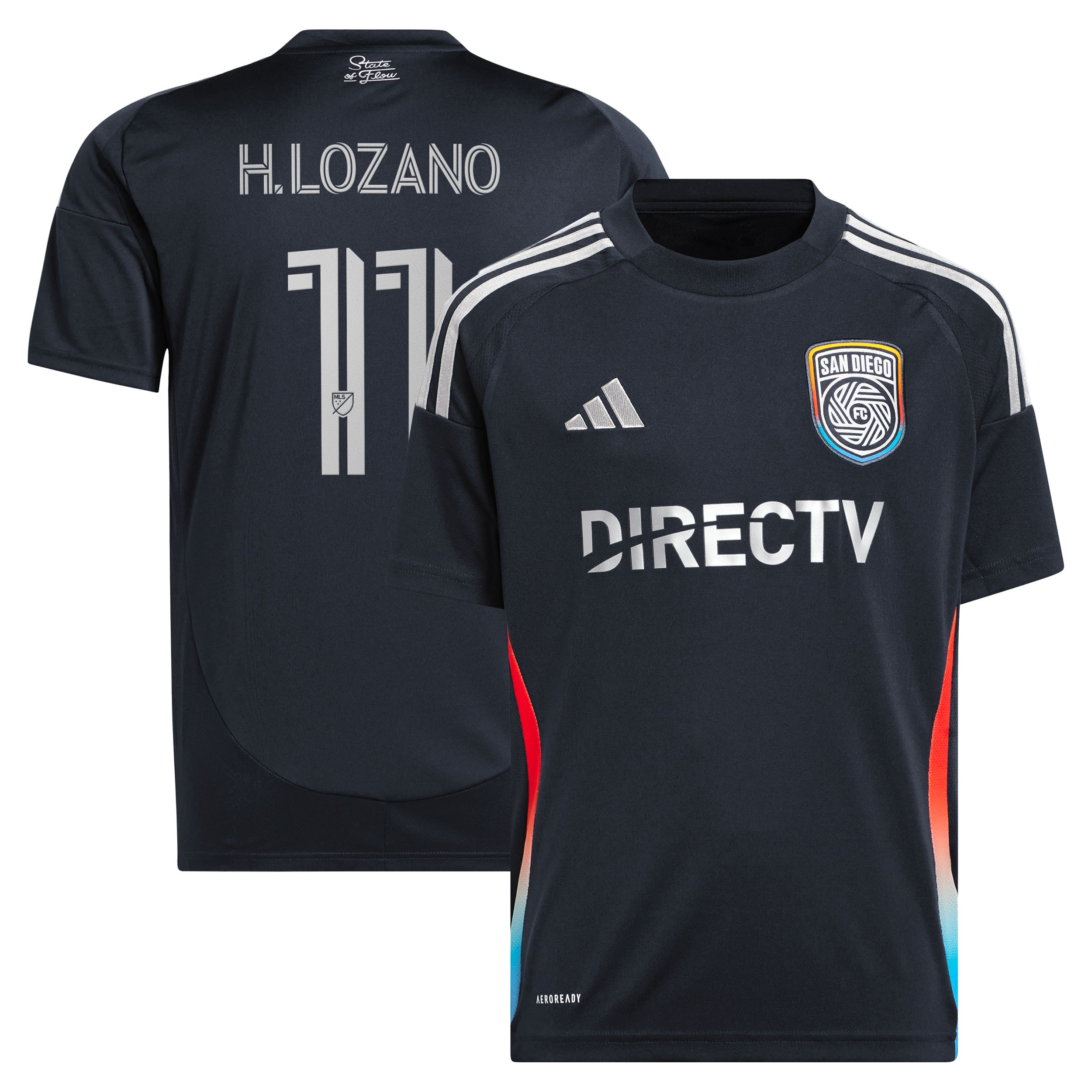 Hirving Lozano San Diego FC Youth 2025 State of Flow Player Jersey - Navy