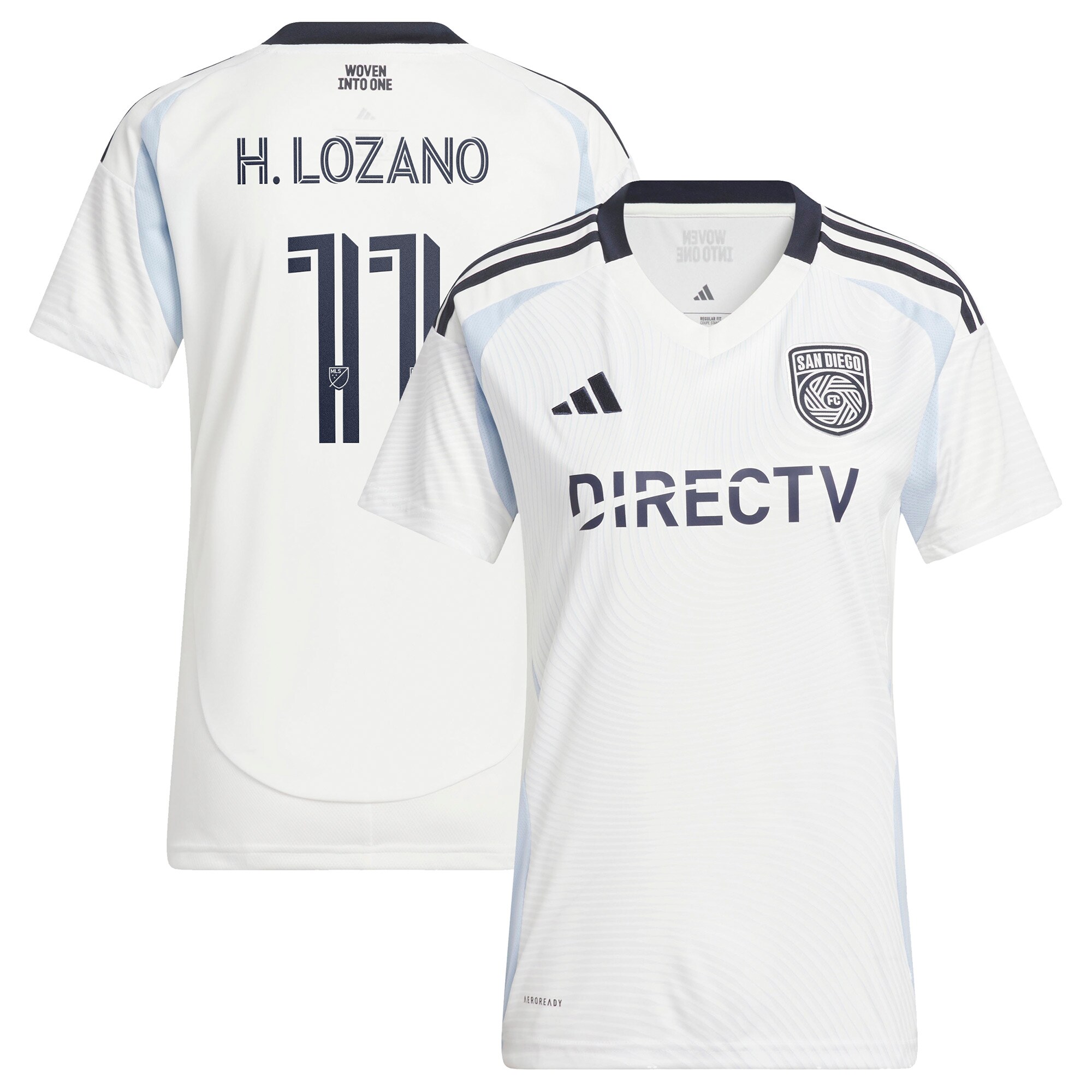 Hirving Lozano Women's 2025 Woven Into One Player Jersey - White