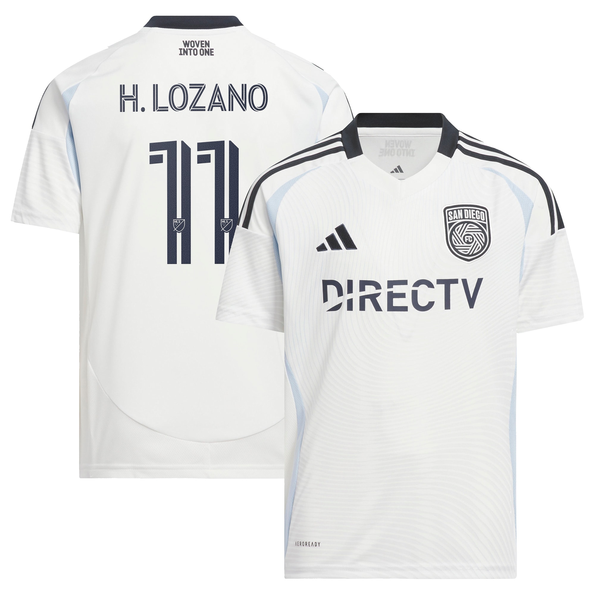 Hirving Lozano Youth 2025 Woven Into One Player Jersey - White
