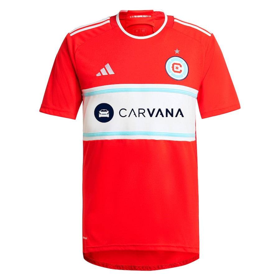 Alternative view of home Adidas Chicago Fire Jersey - Adidas Chicago Fire 2024 Home Jersey
