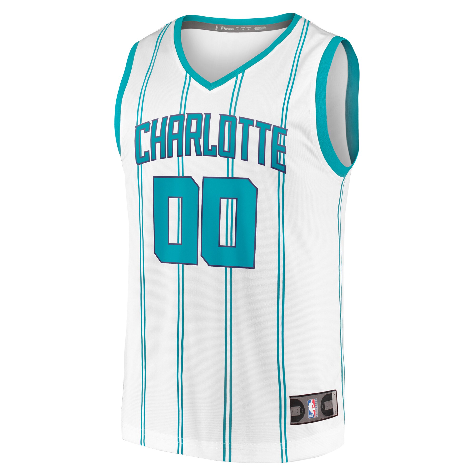 Alternative view of Hornets Custom White Jersey - Fanatics Charlotte - Personalize Yours!