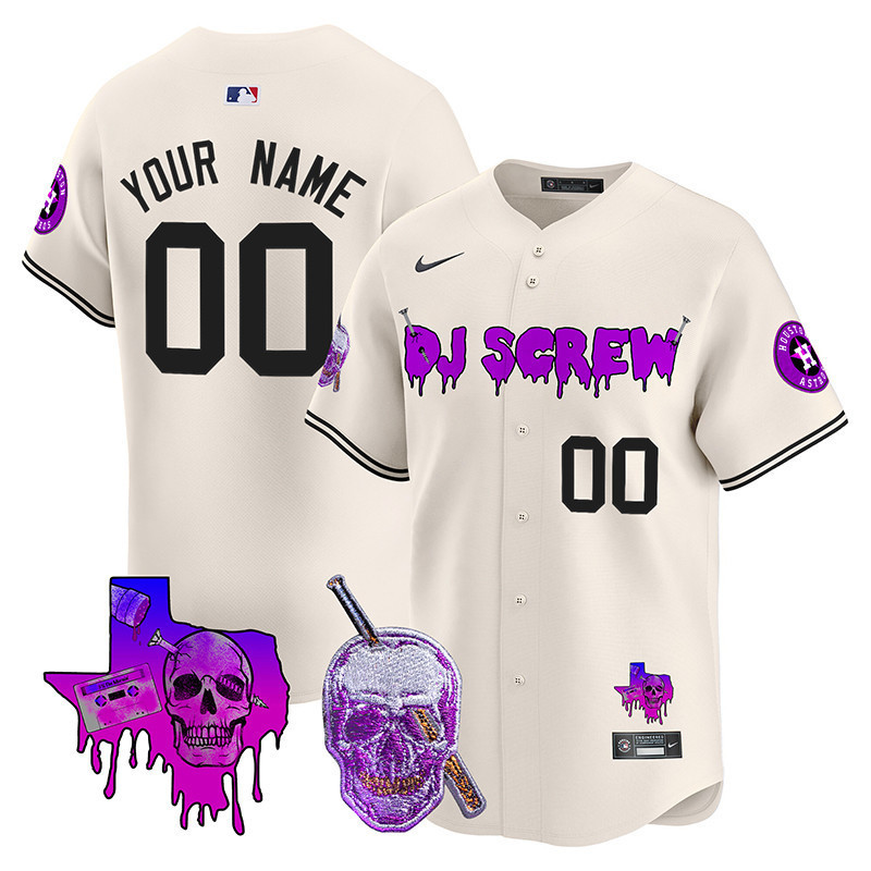 Houston Astros DJ Screw Jersey - Nike Cream Edition