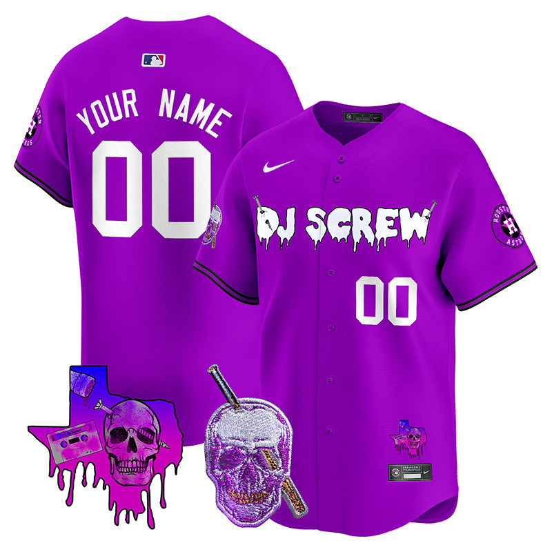 Alternative view of Houston Astros DJ Screw Jersey - Nike Cream Edition