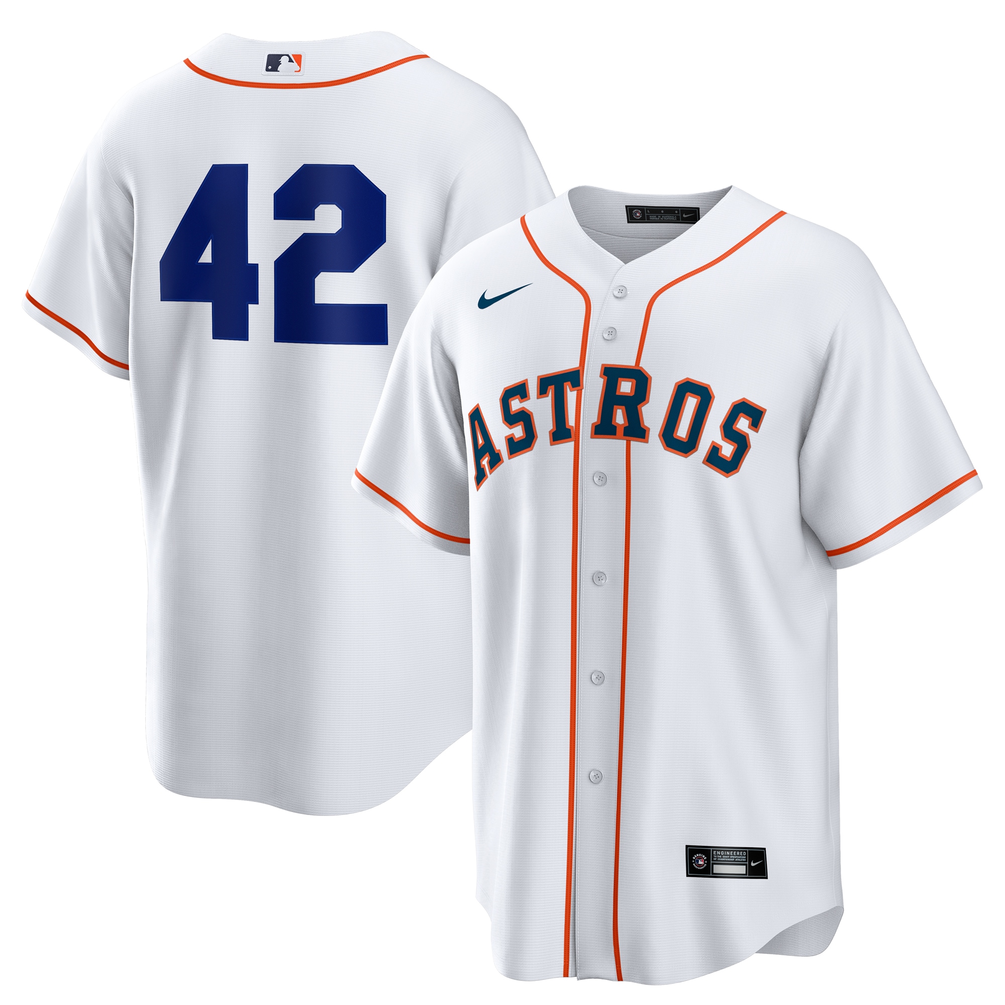 Houston Astros Home 2025 Jackie Robinson Day Jersey - White
