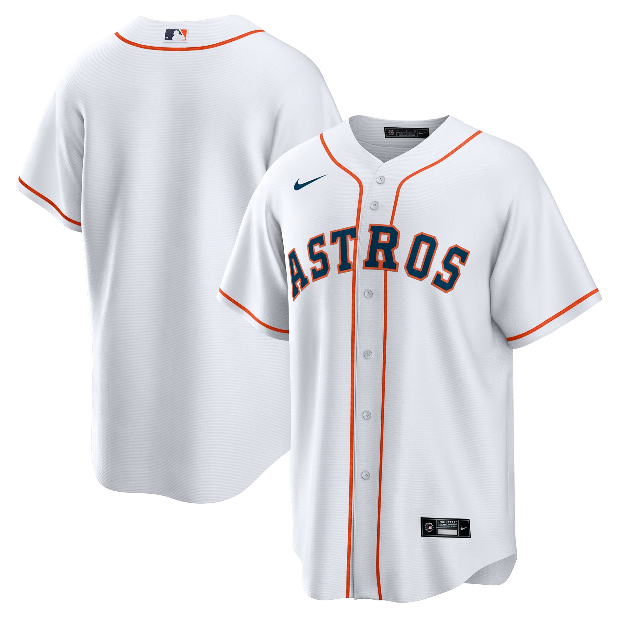 Houston Astros Home Big & Tall Jersey - White