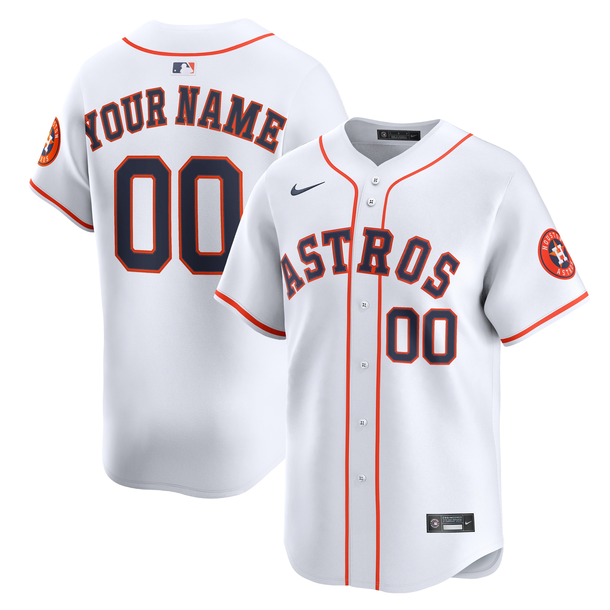 Houston Astros Home Limited Custom Jersey