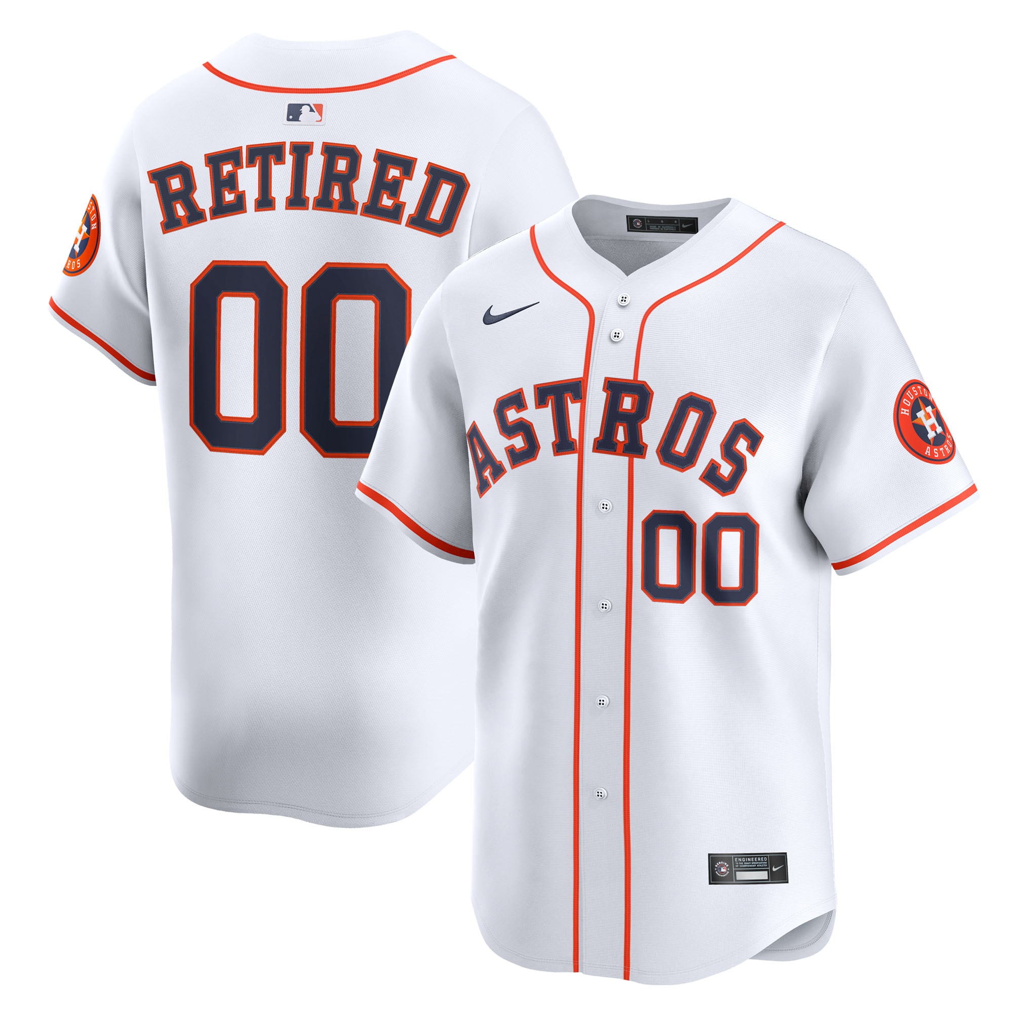 Houston Astros Home Limited Pick-A-Player Retired Roster Jersey - White